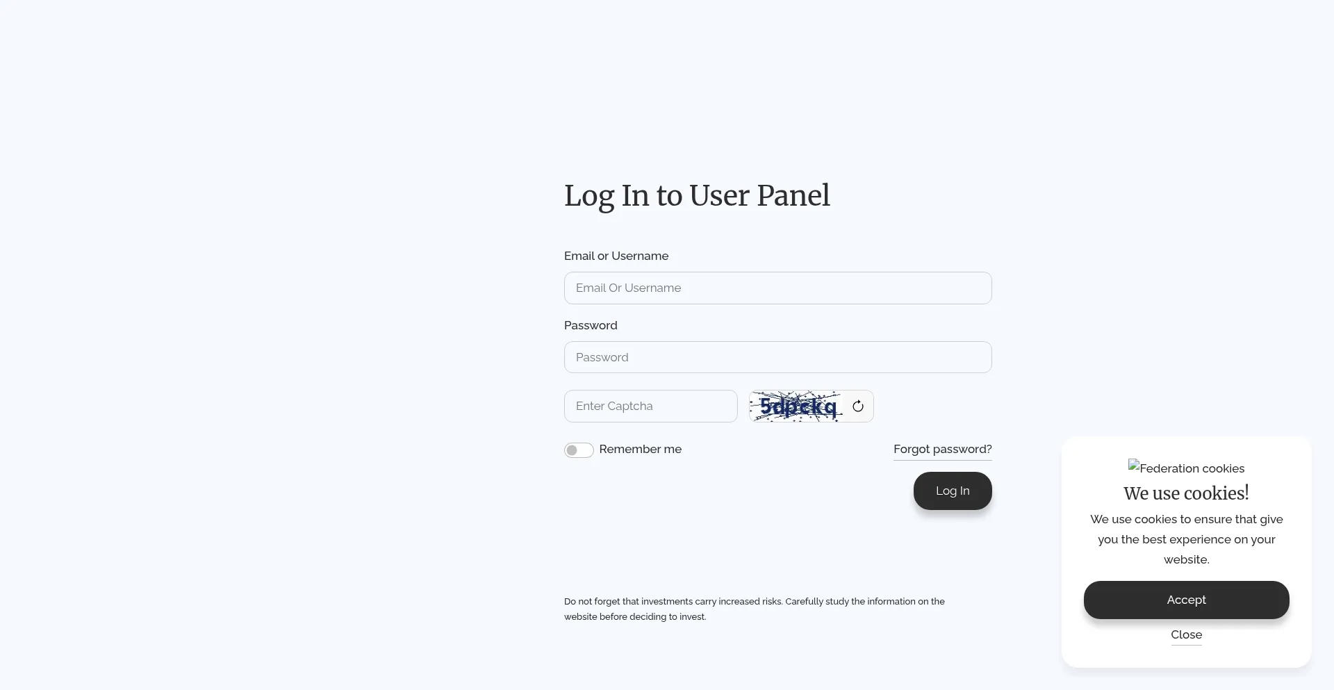 Website screenshot of Member-federation.com