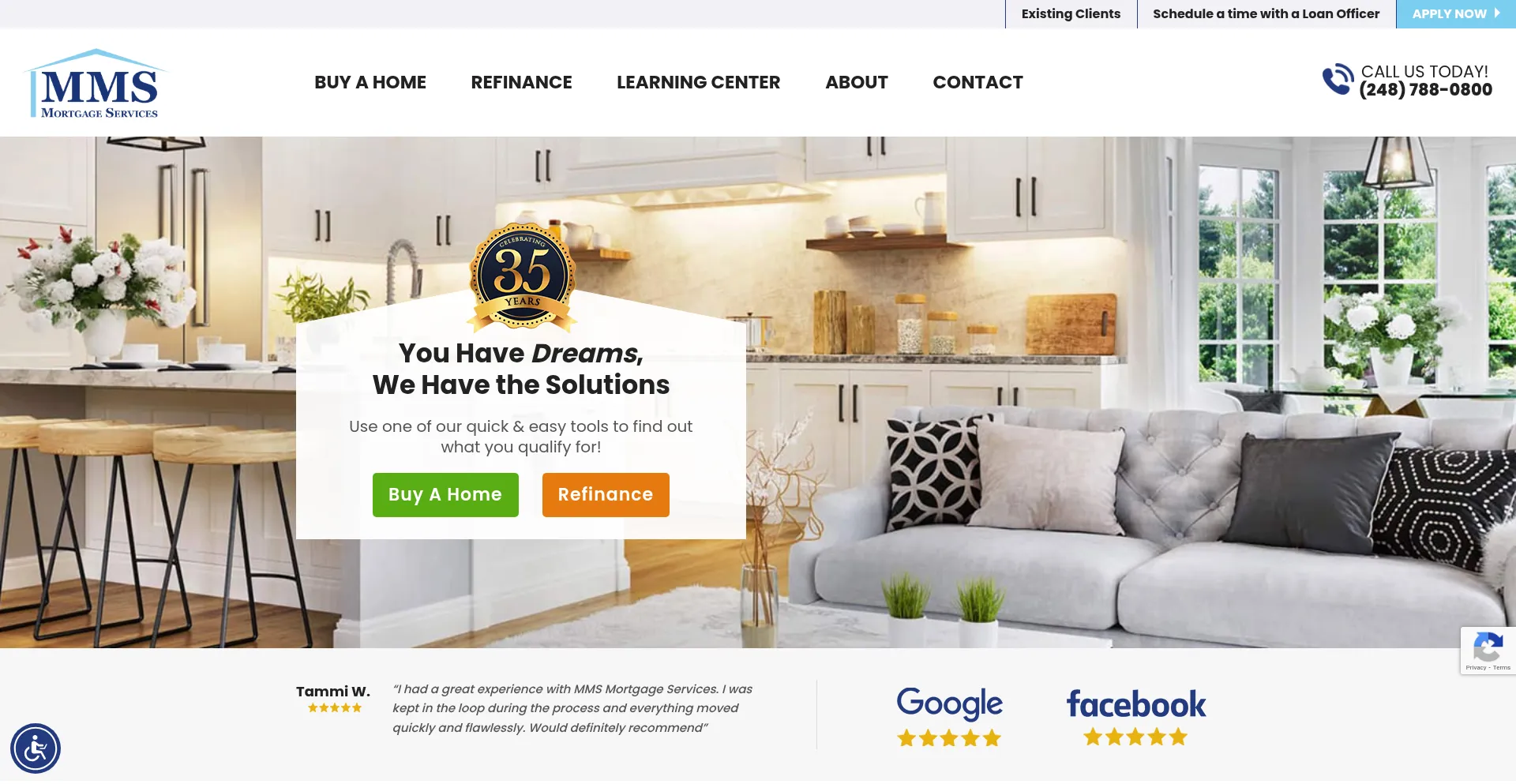 Website screenshot of Membermortgage.com