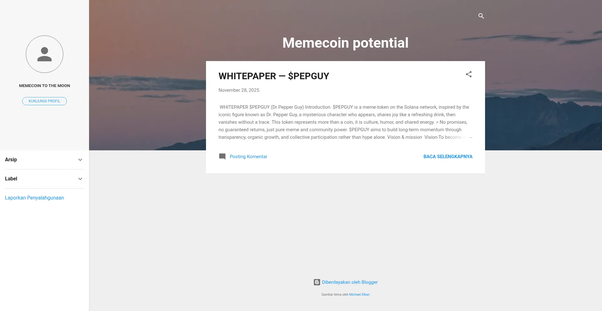 Memecoinpotentital.blogspot.com