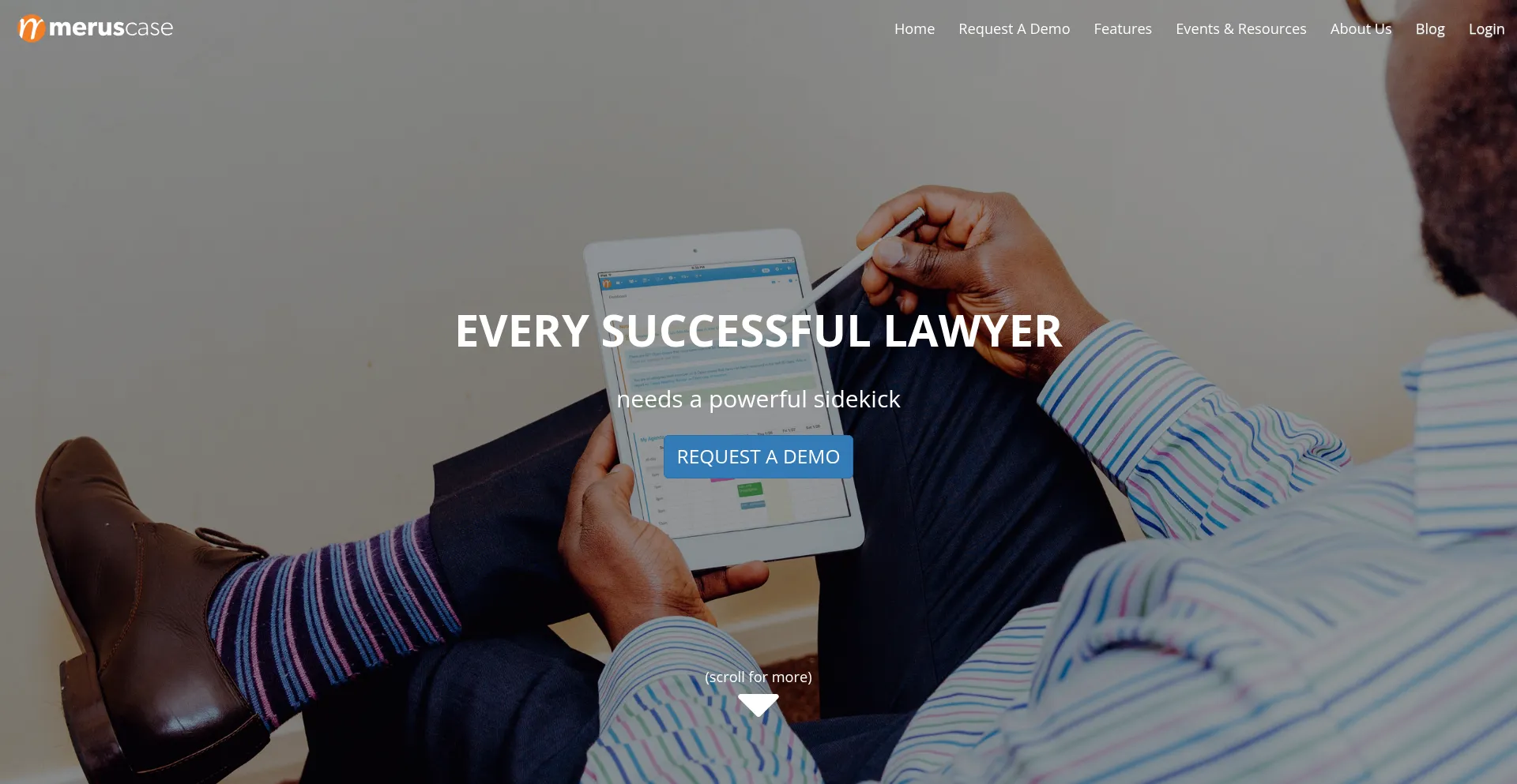 Website screenshot of Meruscase.com