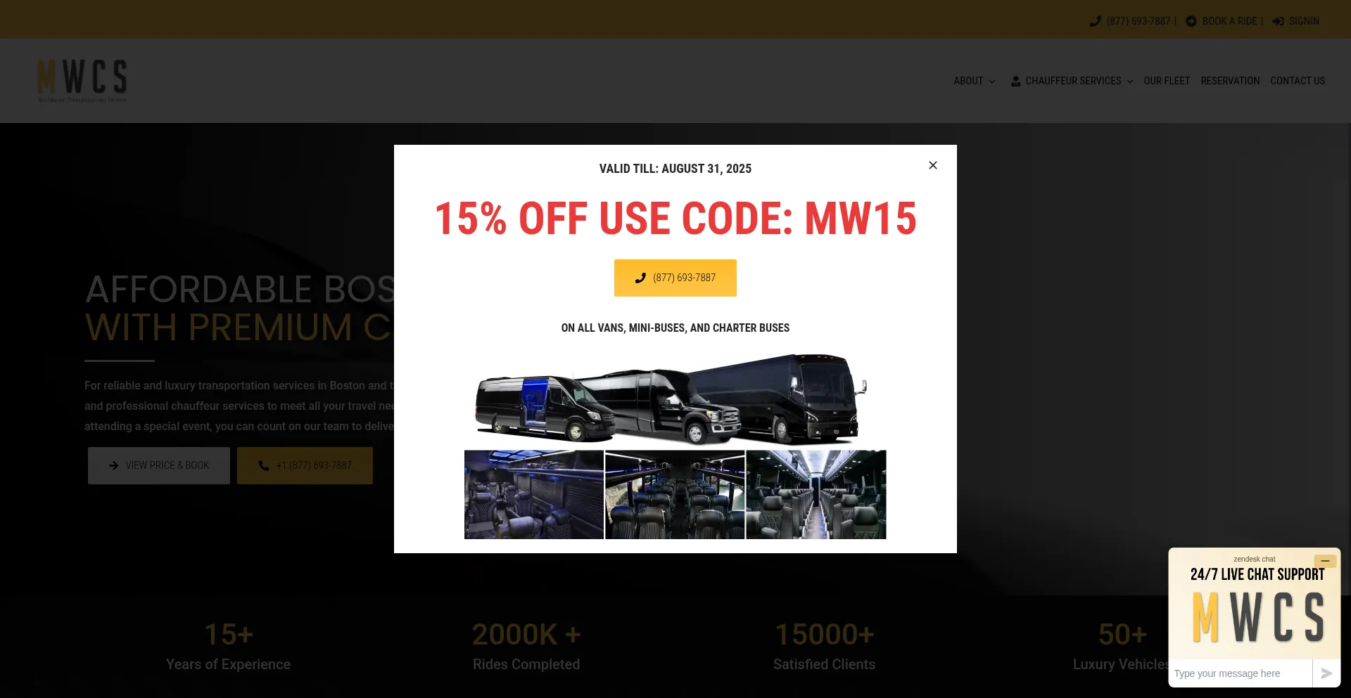 Website screenshot of Metrowestcarservice.com