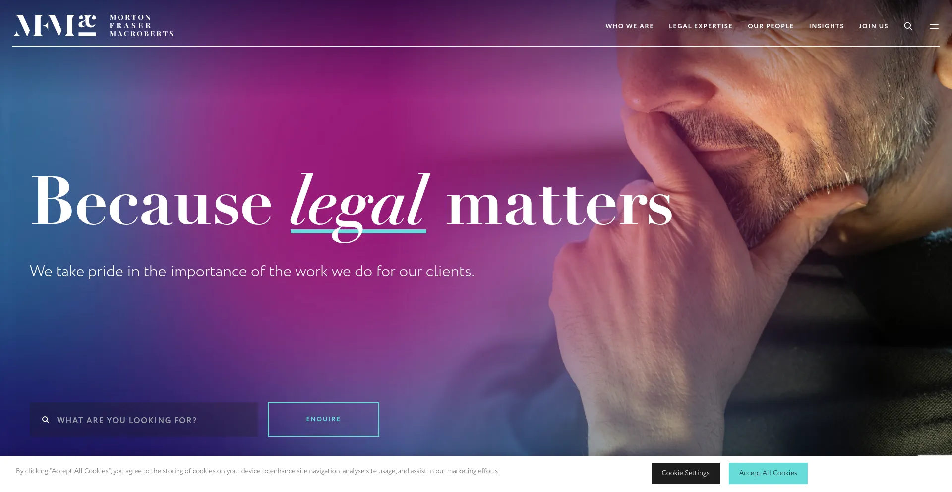 Website screenshot of Mfmac.com
