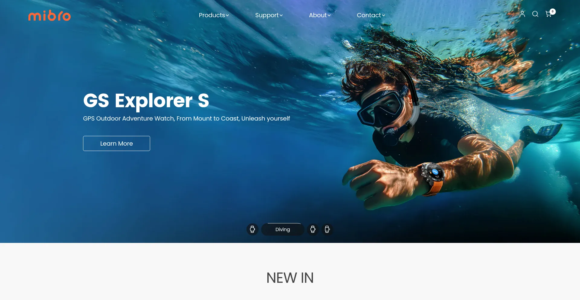 Website screenshot of Mibrofit.com