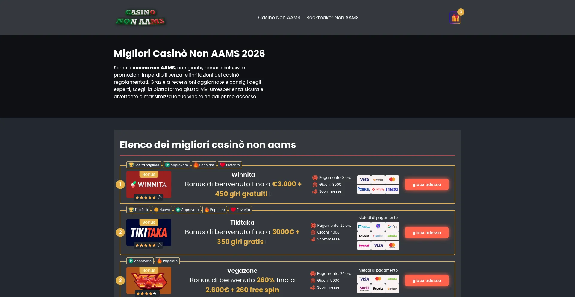 Miglioricasino-non-aams.com