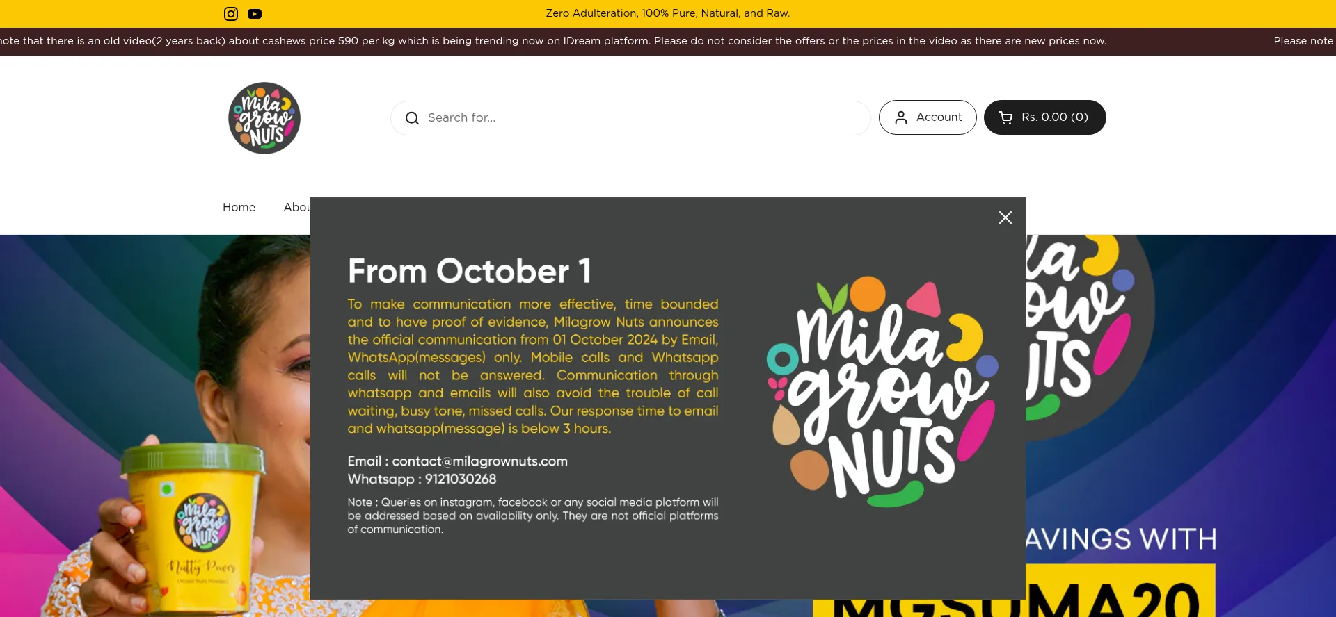 Milagrownuts.com