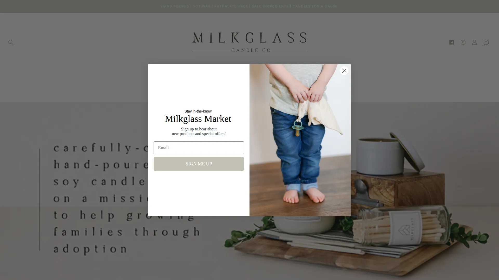 Milkglasscandle.com