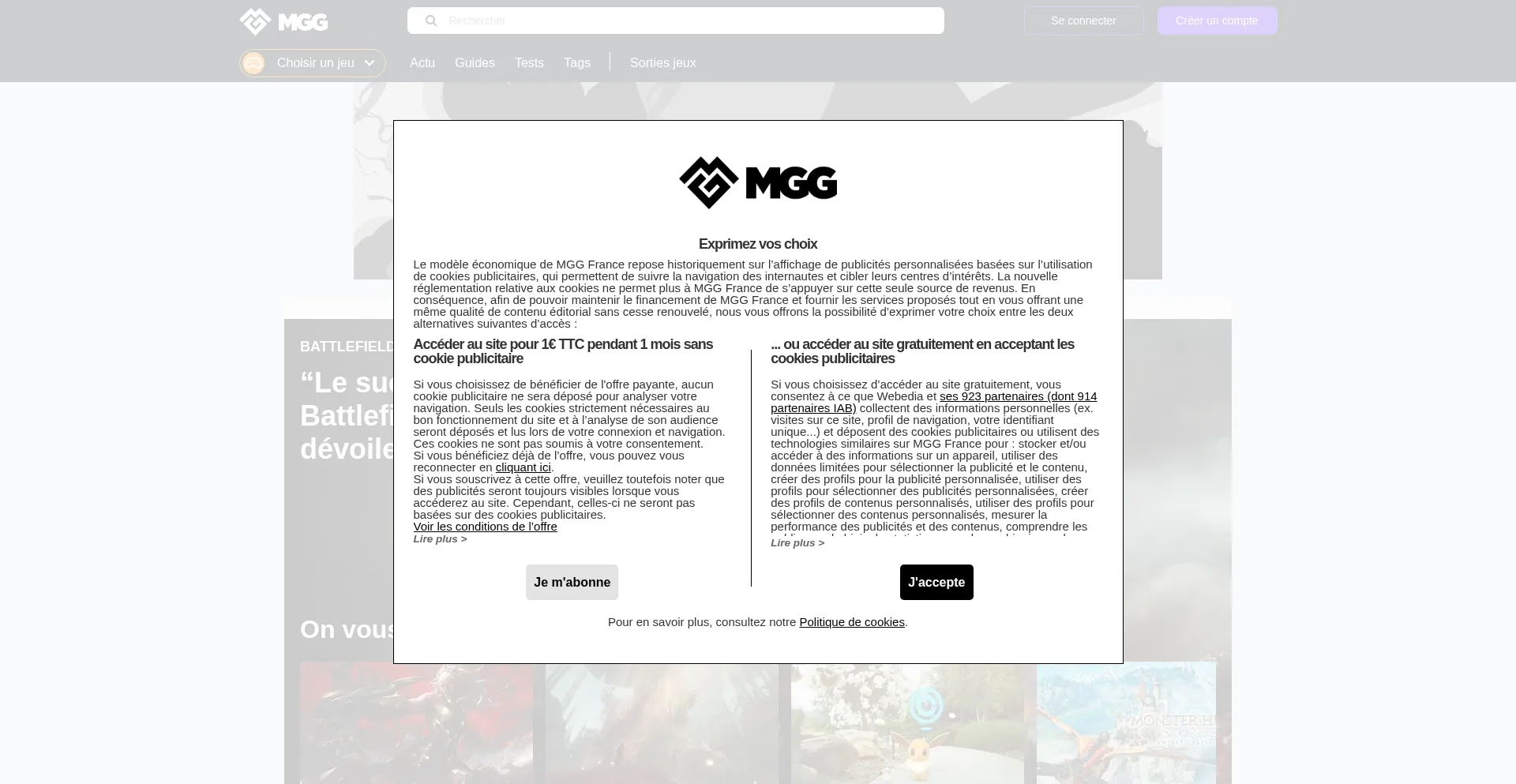 Website screenshot of Millenium.org