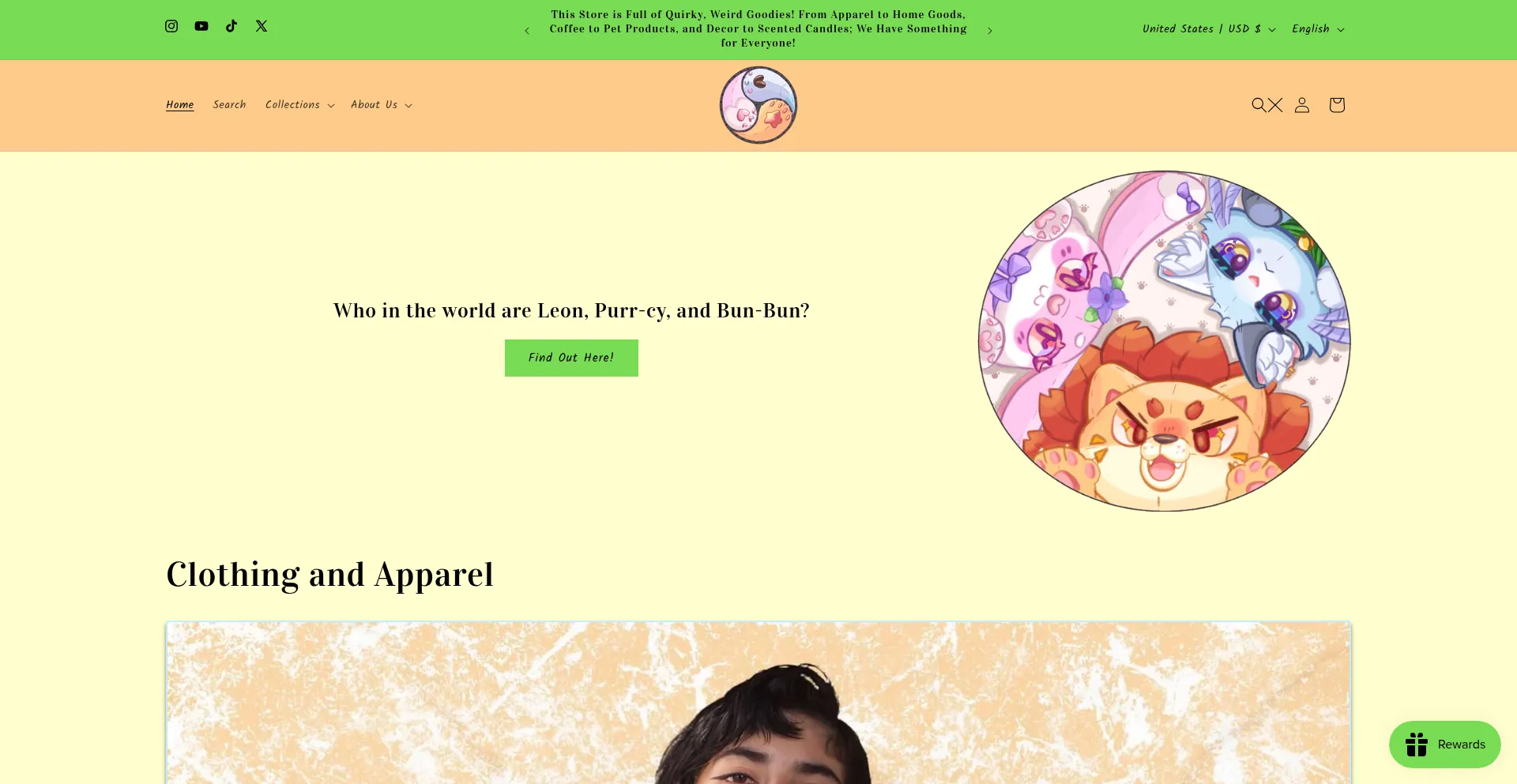Website screenshot of Millersmmmerch.com