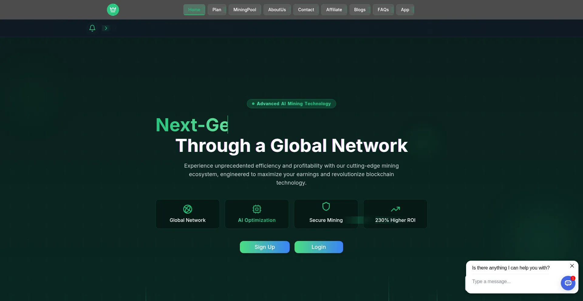 Website screenshot of Minersoc.com