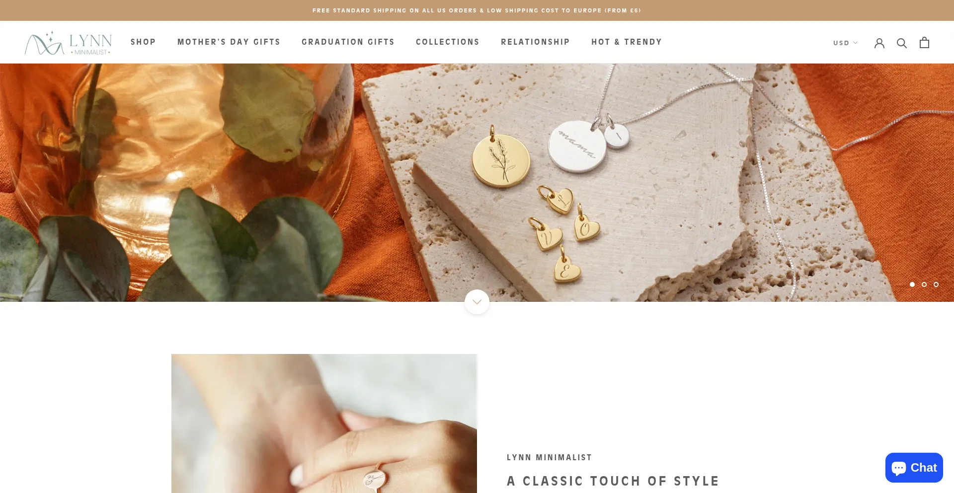 Website screenshot of Minimalynn.com