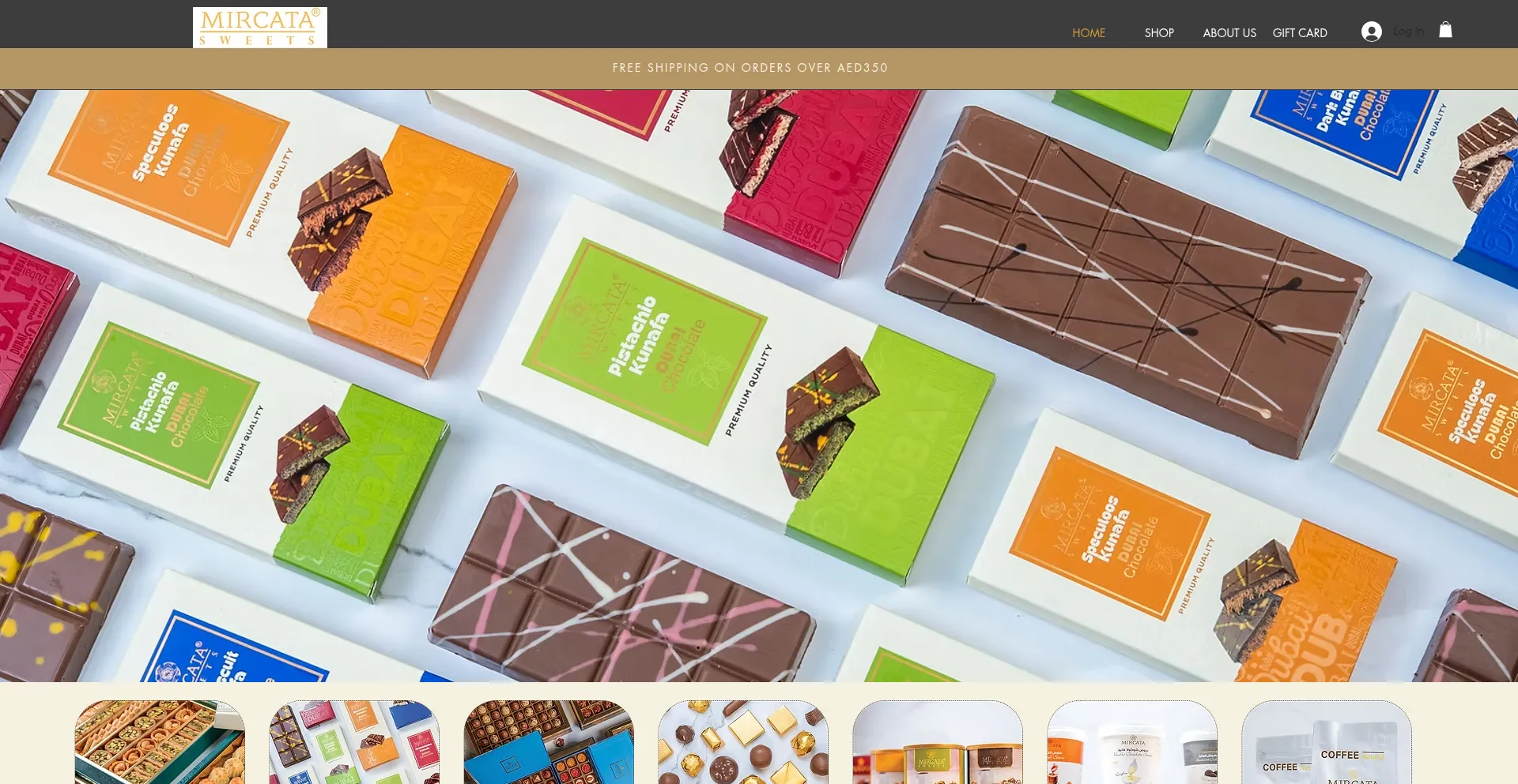 Website screenshot of Mircatasweets.com