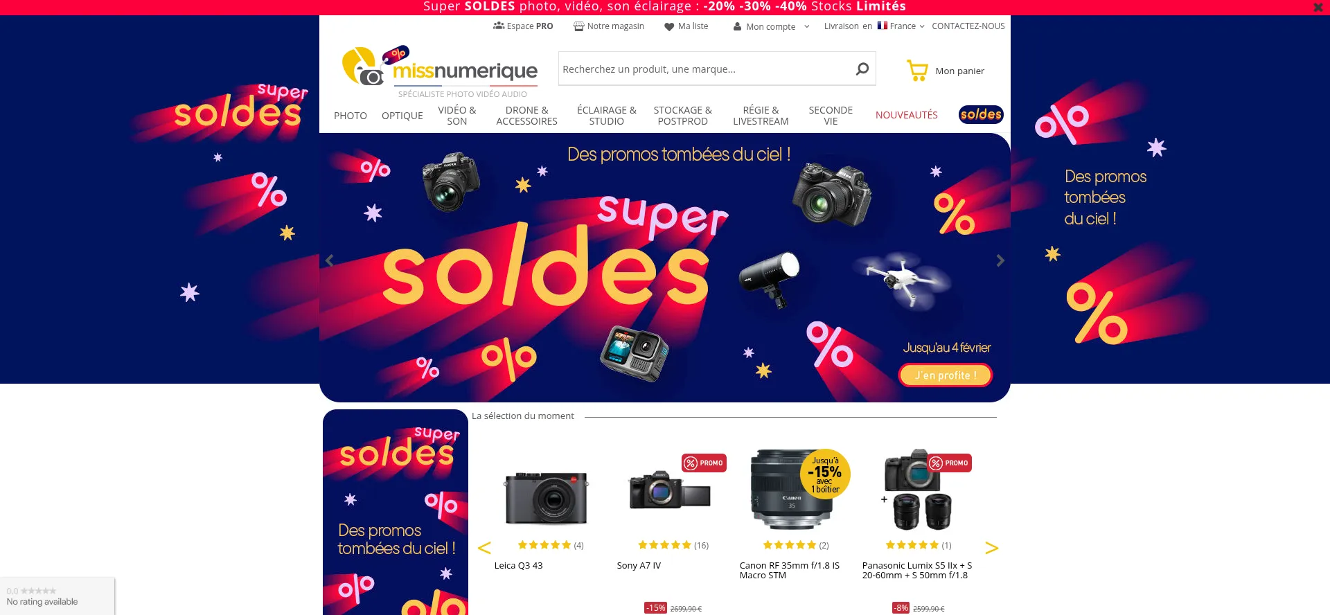Website screenshot of Missnumerique.com