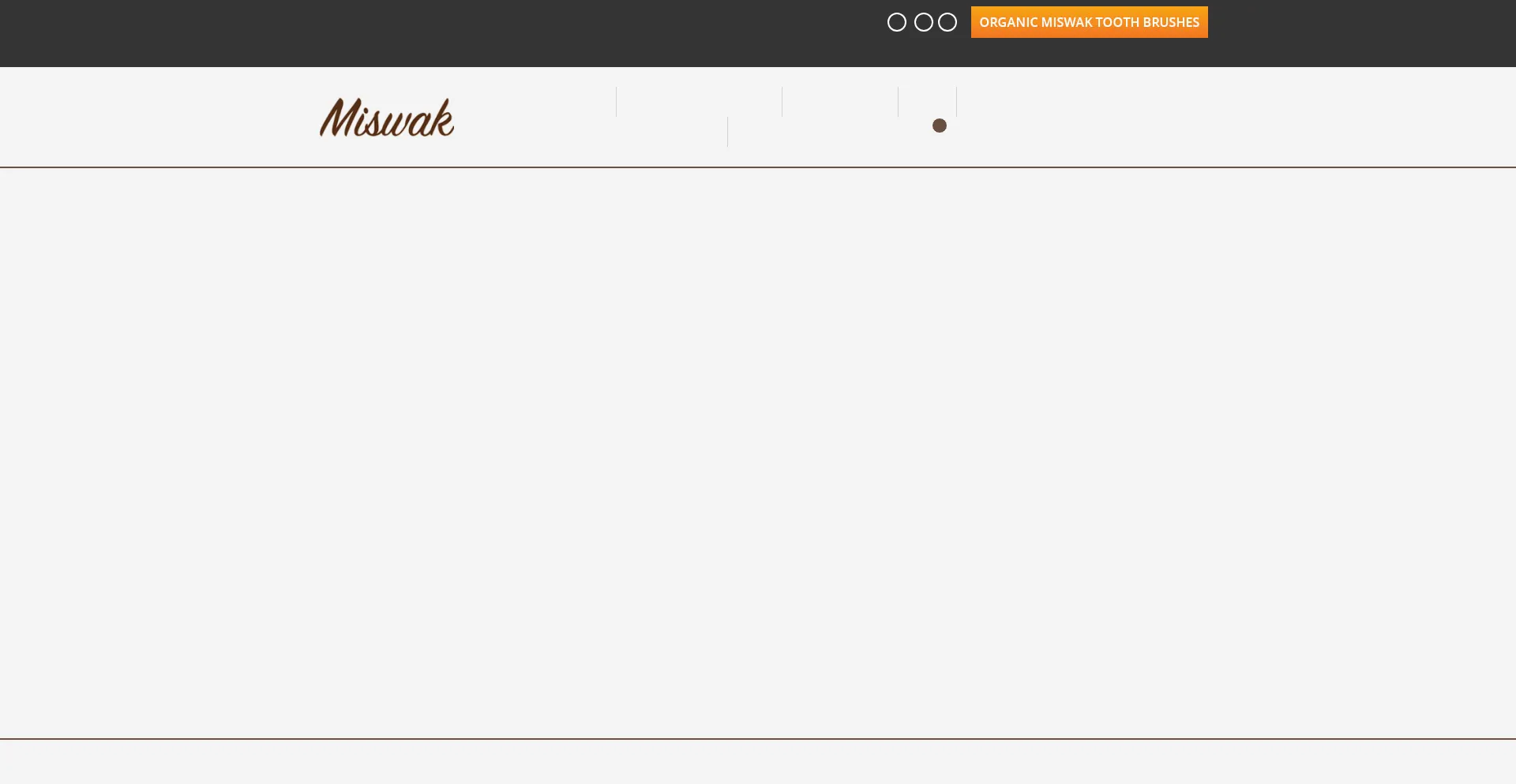Website screenshot of Miswakspk.com