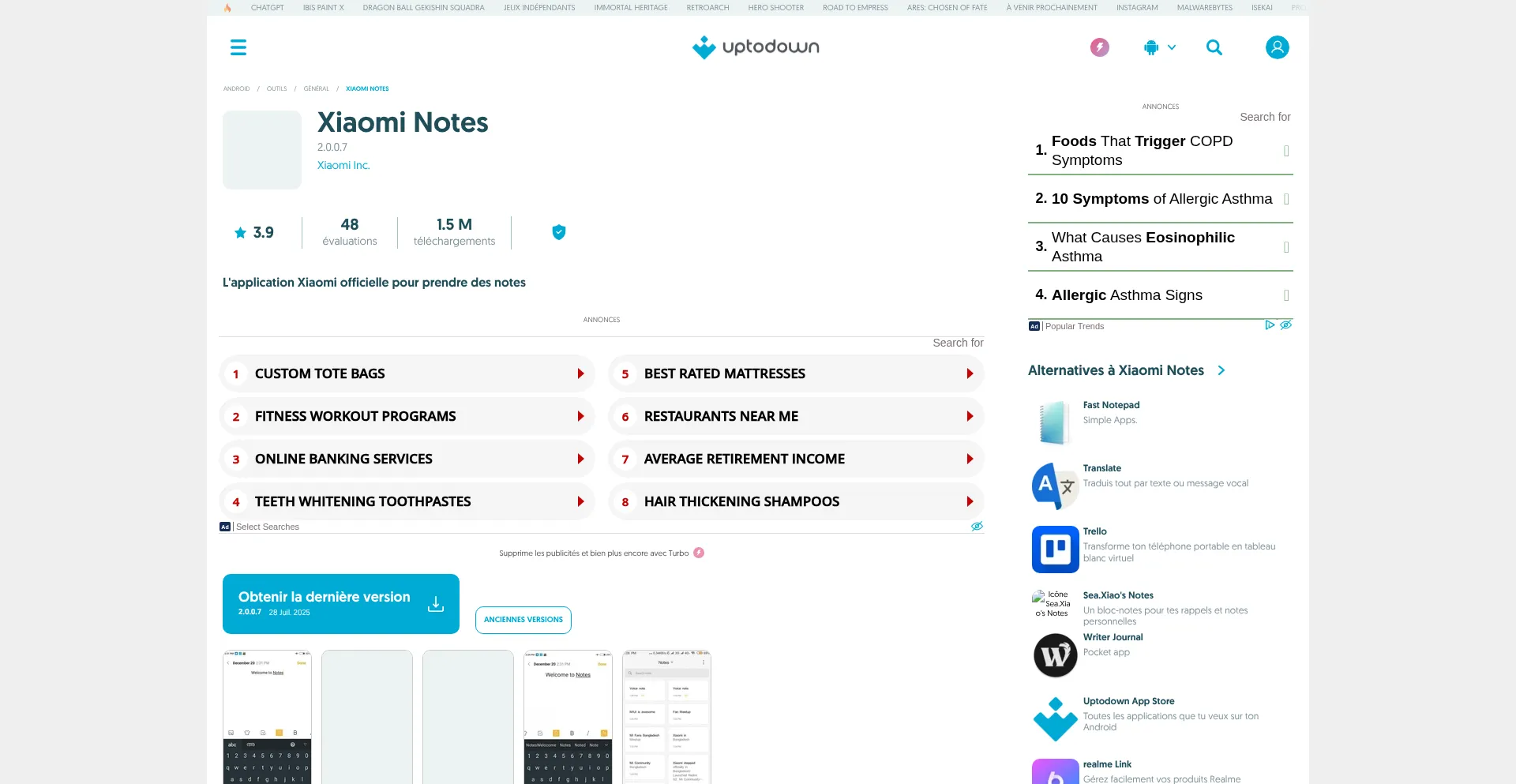 Miui-notes.fr.uptodown.com est-il Sûr et Fiable ?