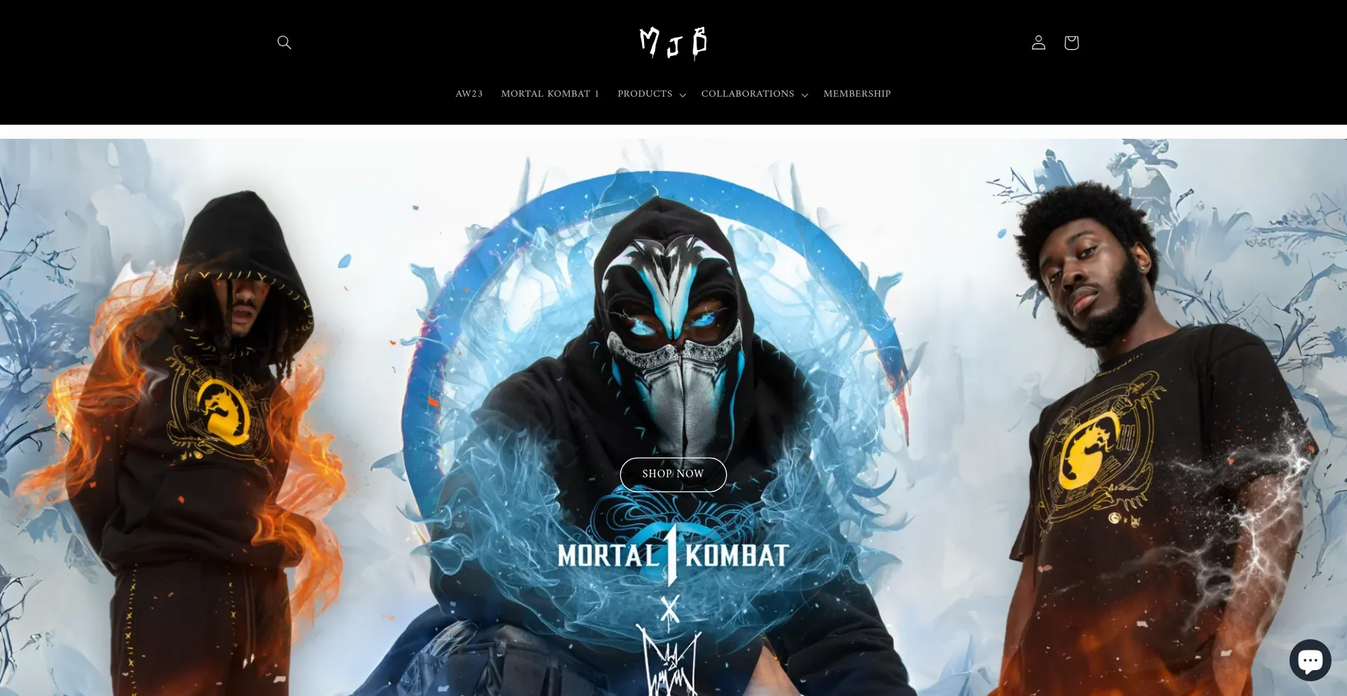 Website screenshot of Mjb.store