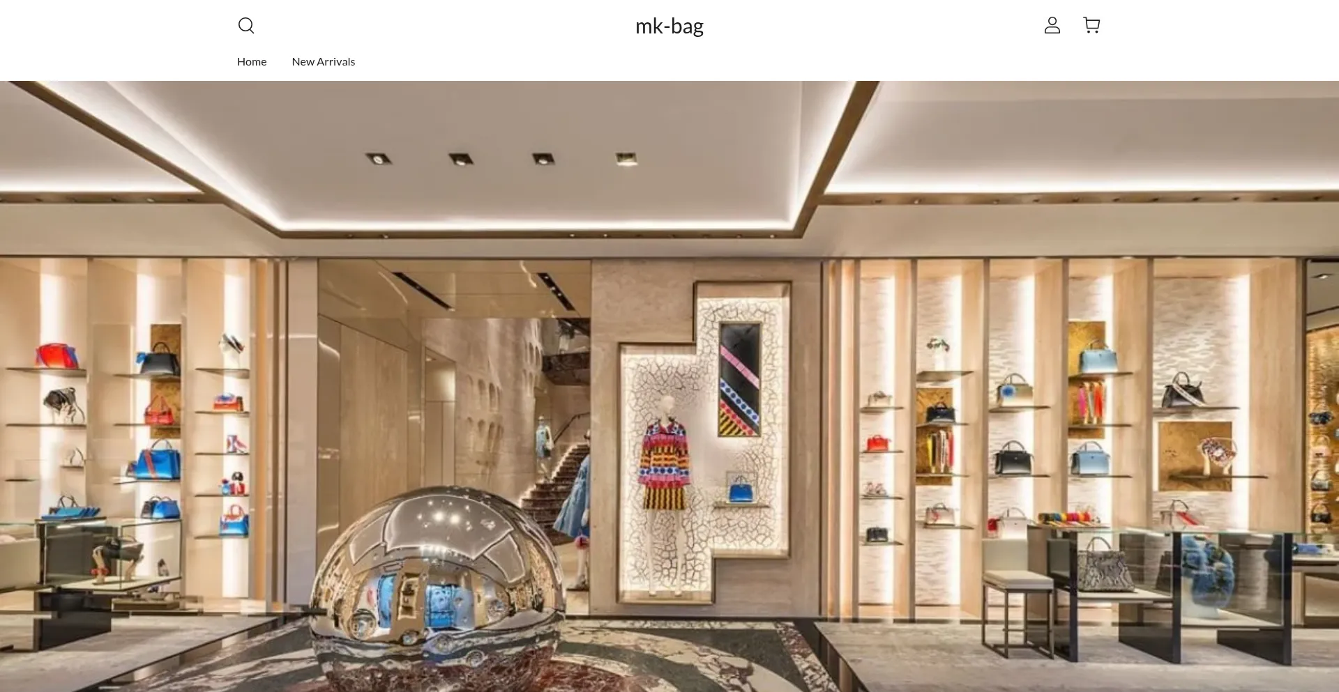 Website screenshot of Mk-bag.myshoplaza.com