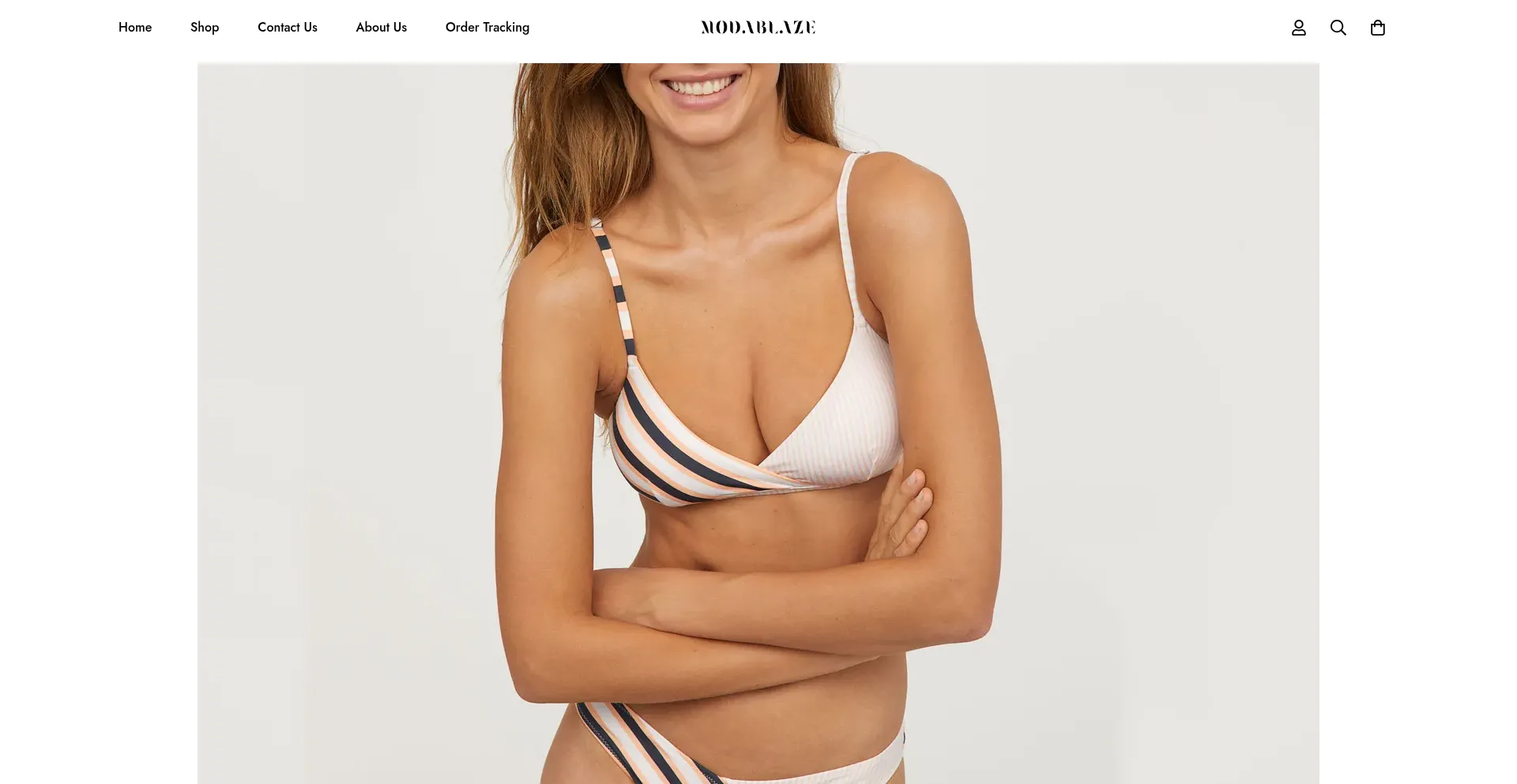 Website screenshot of Modablaze.com
