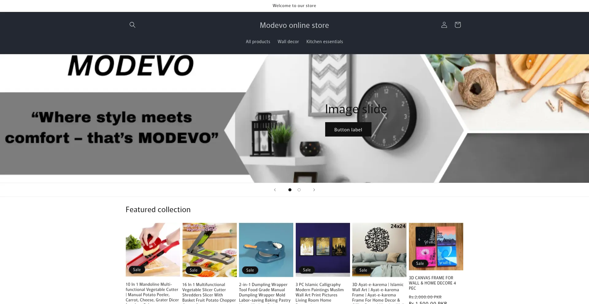 Modevo.online Screenshot