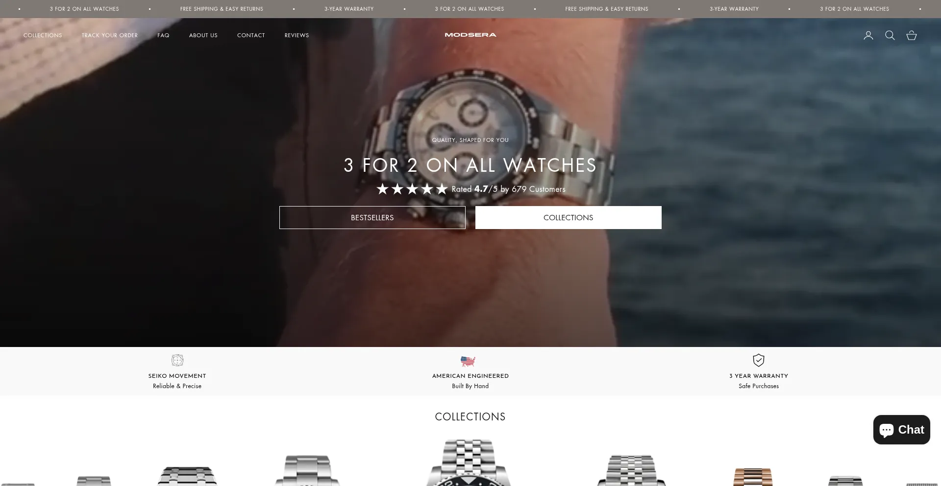 Website screenshot of Modsera.de