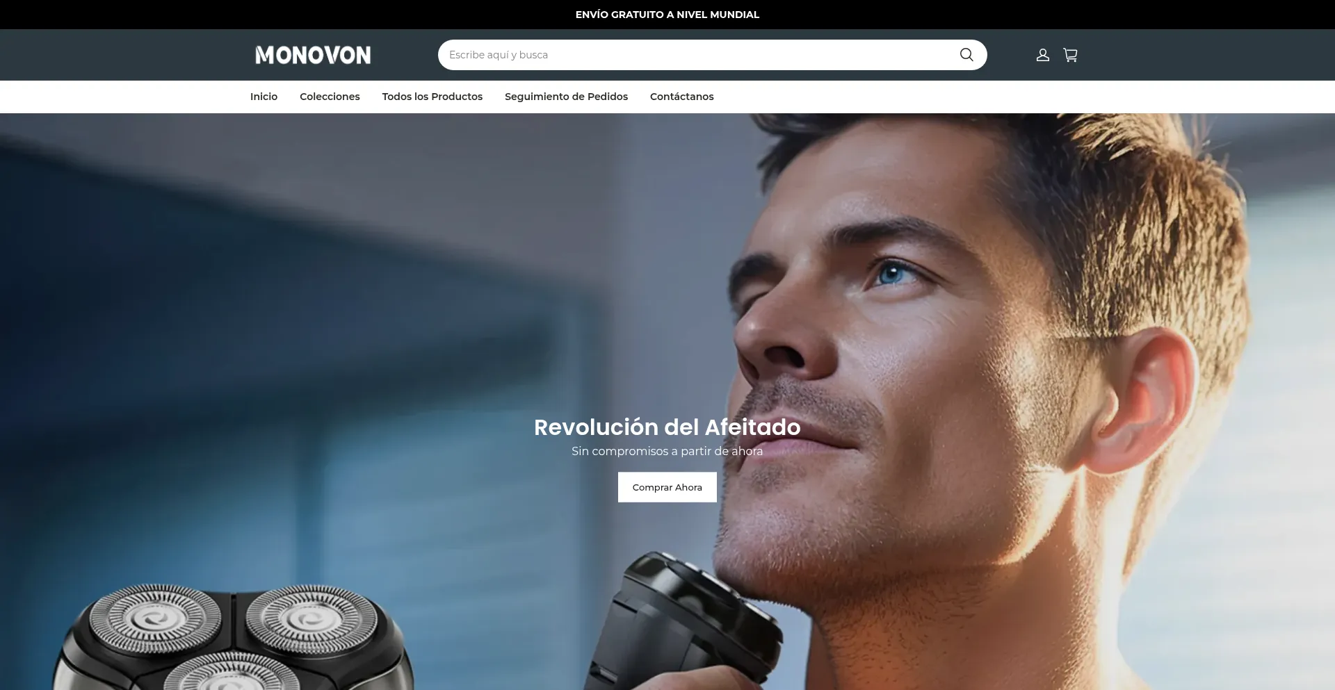 Website screenshot of Monovon-es.com