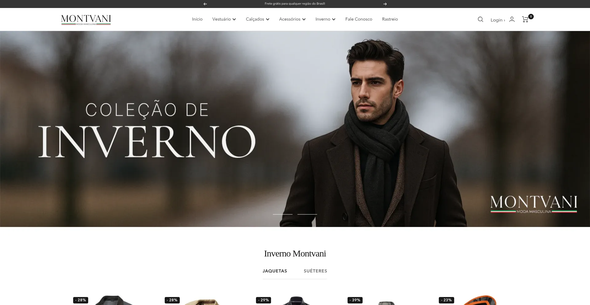 Website screenshot of Montvani.com
