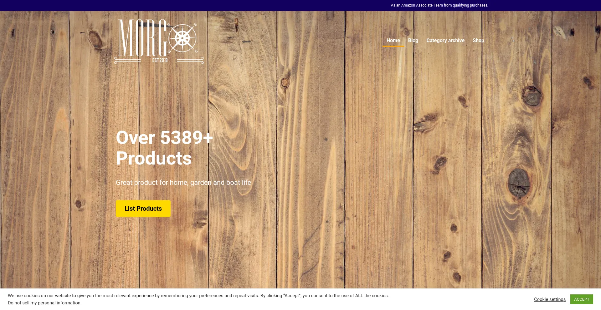 Website screenshot of Morgx.com