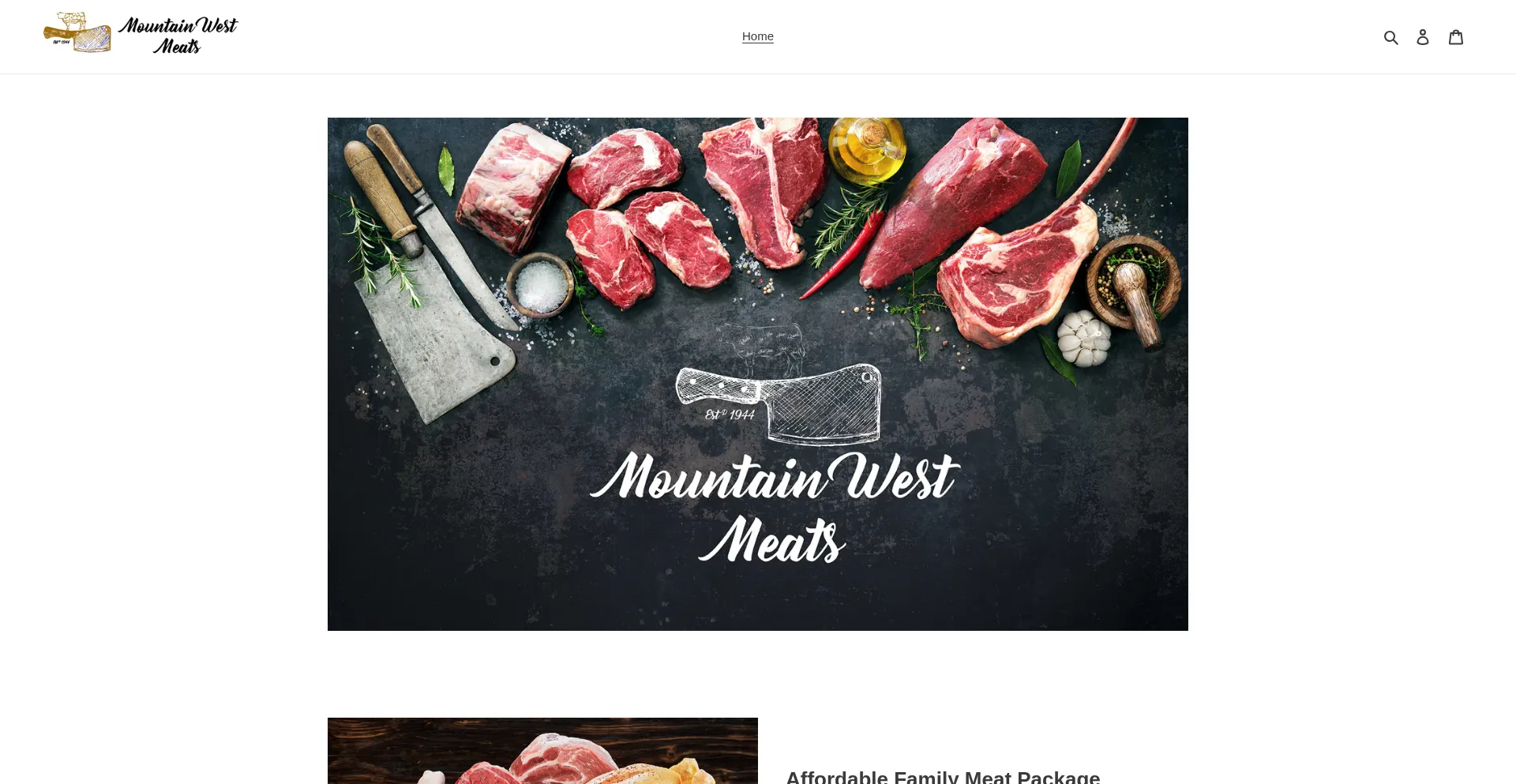 Mountainwestmeats.com Screenshot