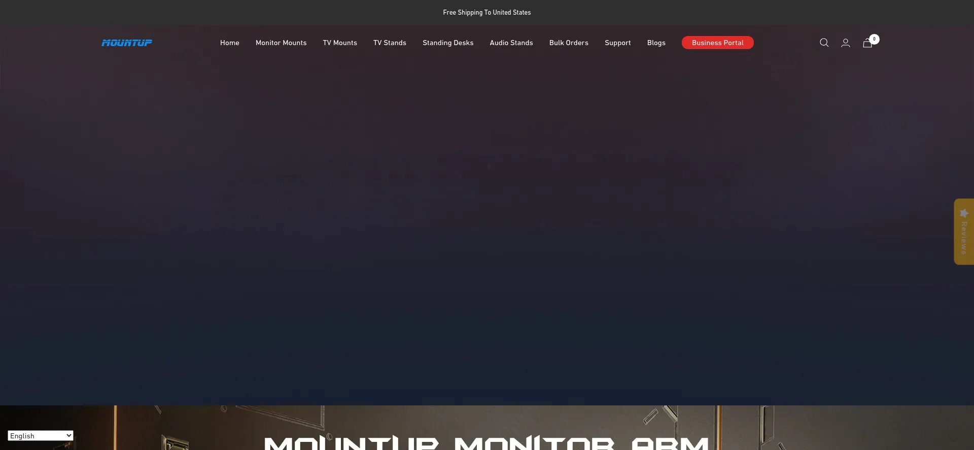 Website screenshot of Mountup.com