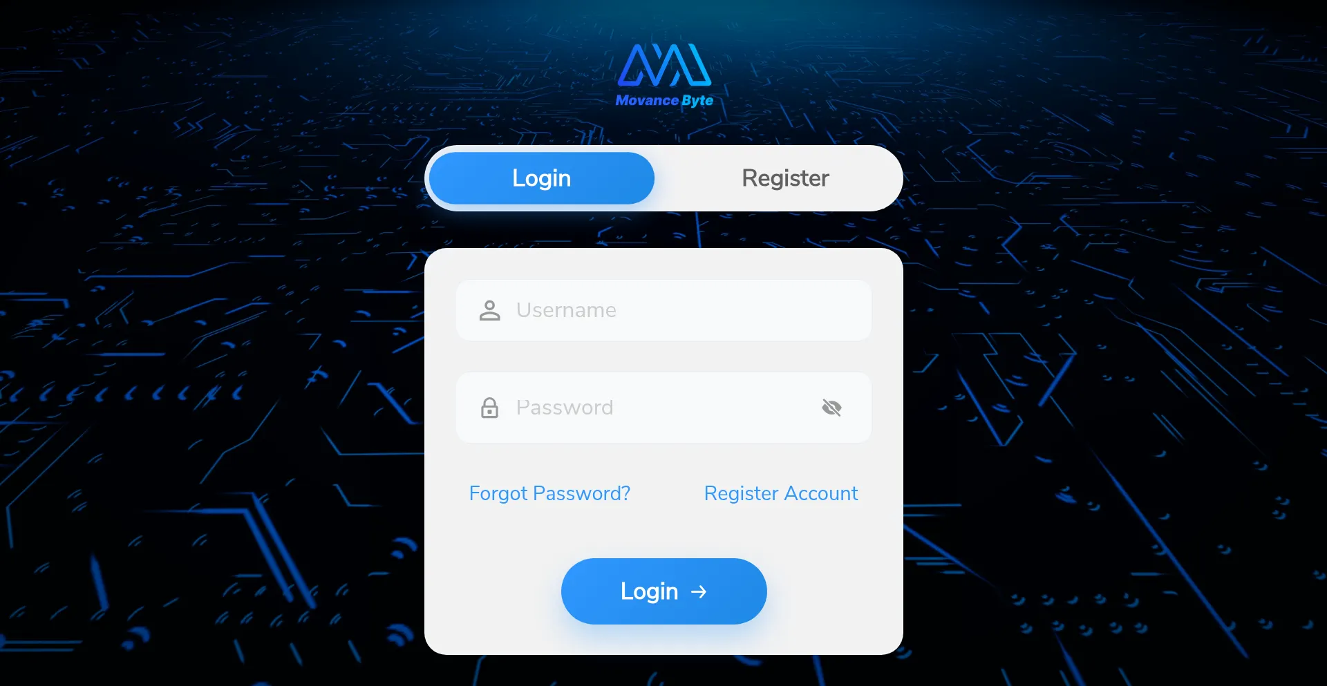 Website screenshot of Movbyte.com