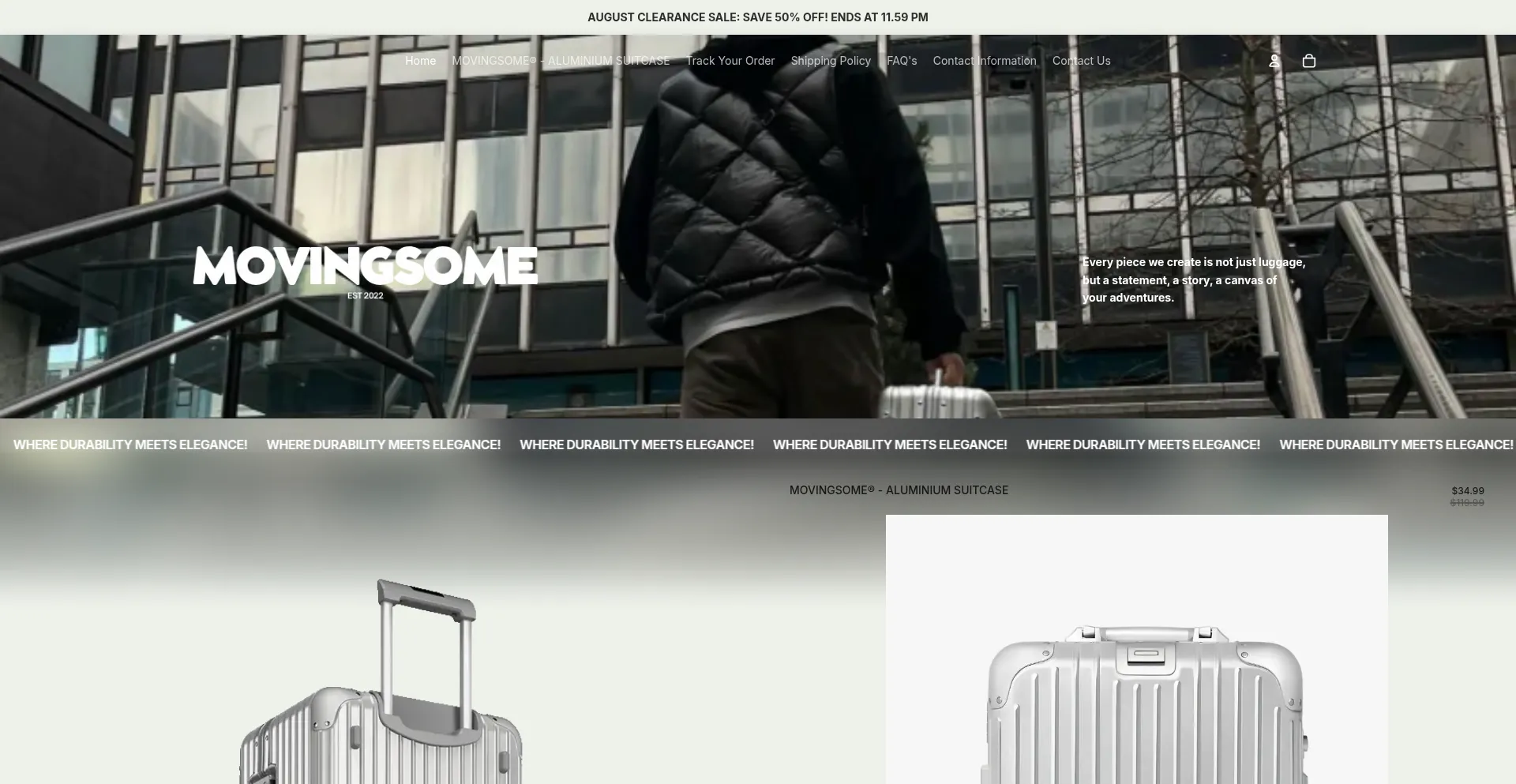 Website screenshot of Movingsomebrand.com