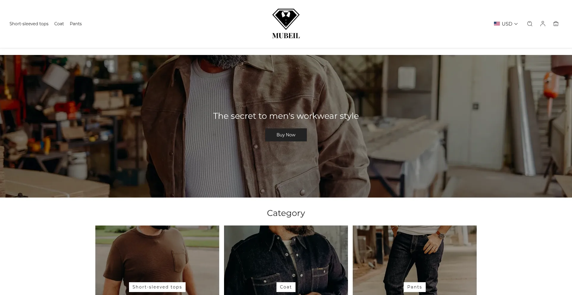 Website screenshot of Mubeil.com