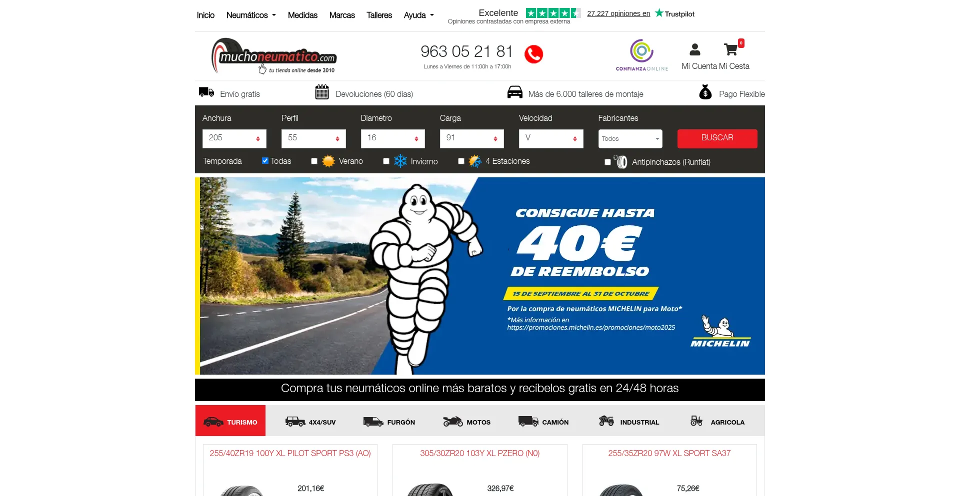 Muchoneumatico.com est-il Sûr et Fiable ?