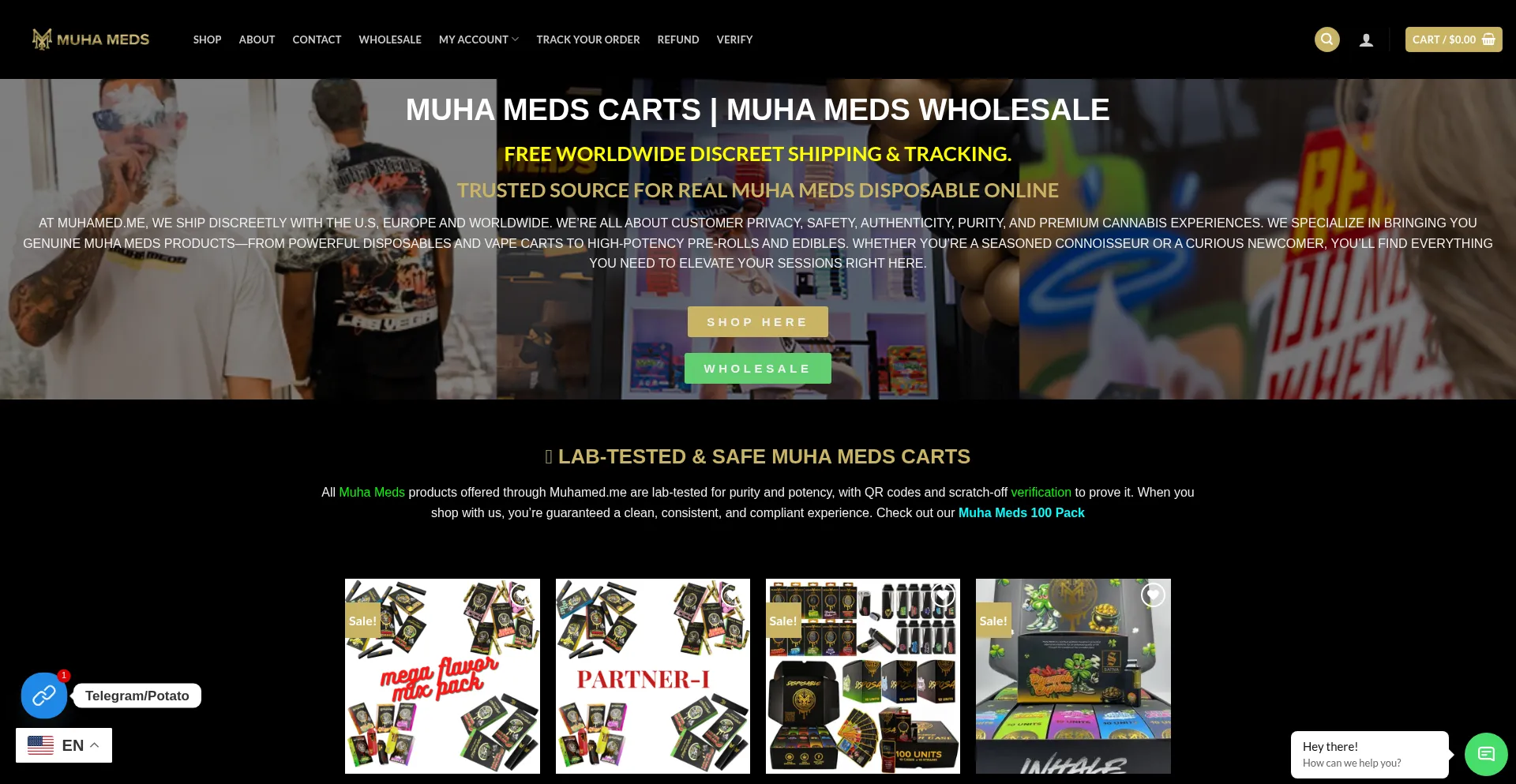 Website screenshot of Muhamed.me