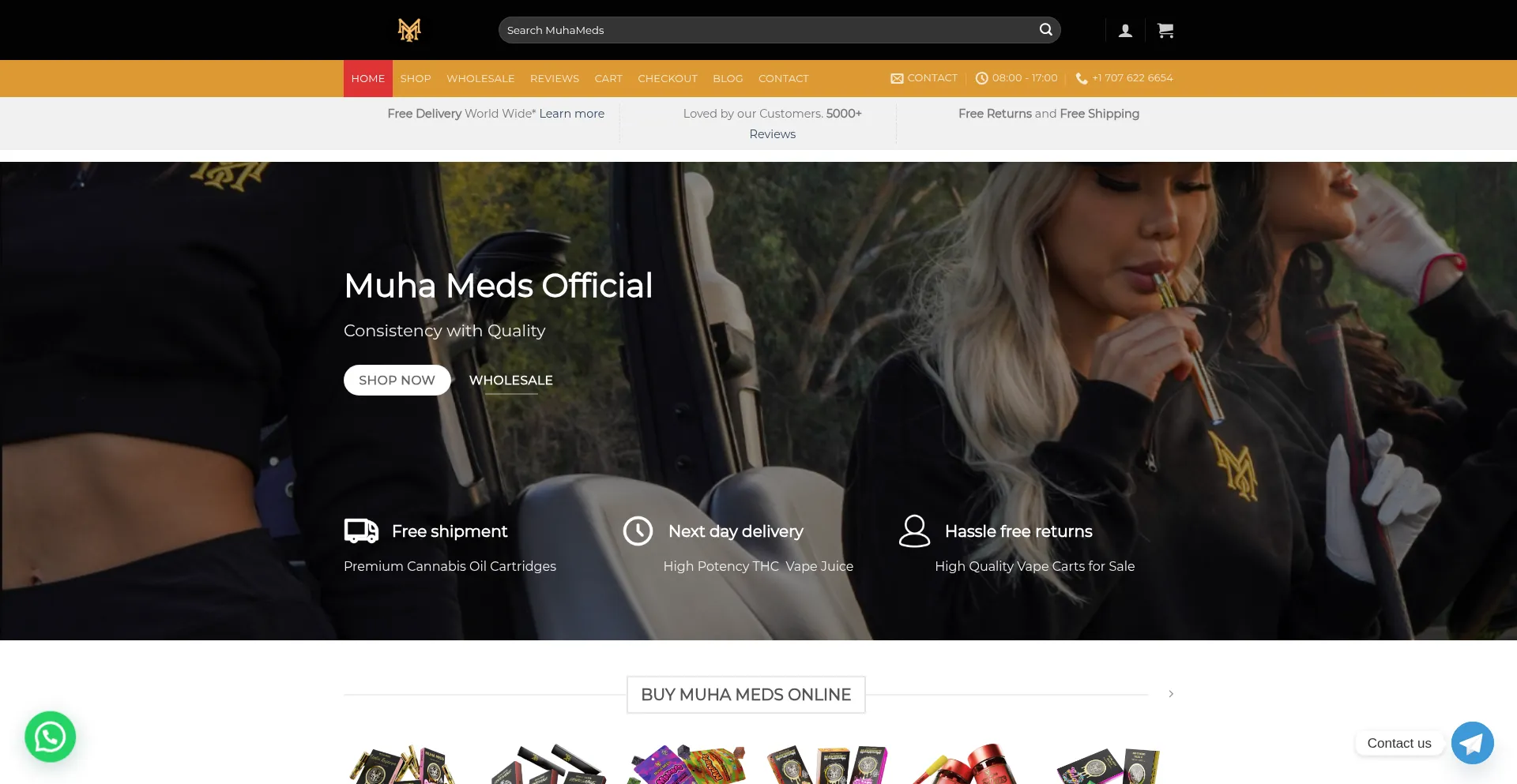 Website screenshot of Muhamedsofficial.com