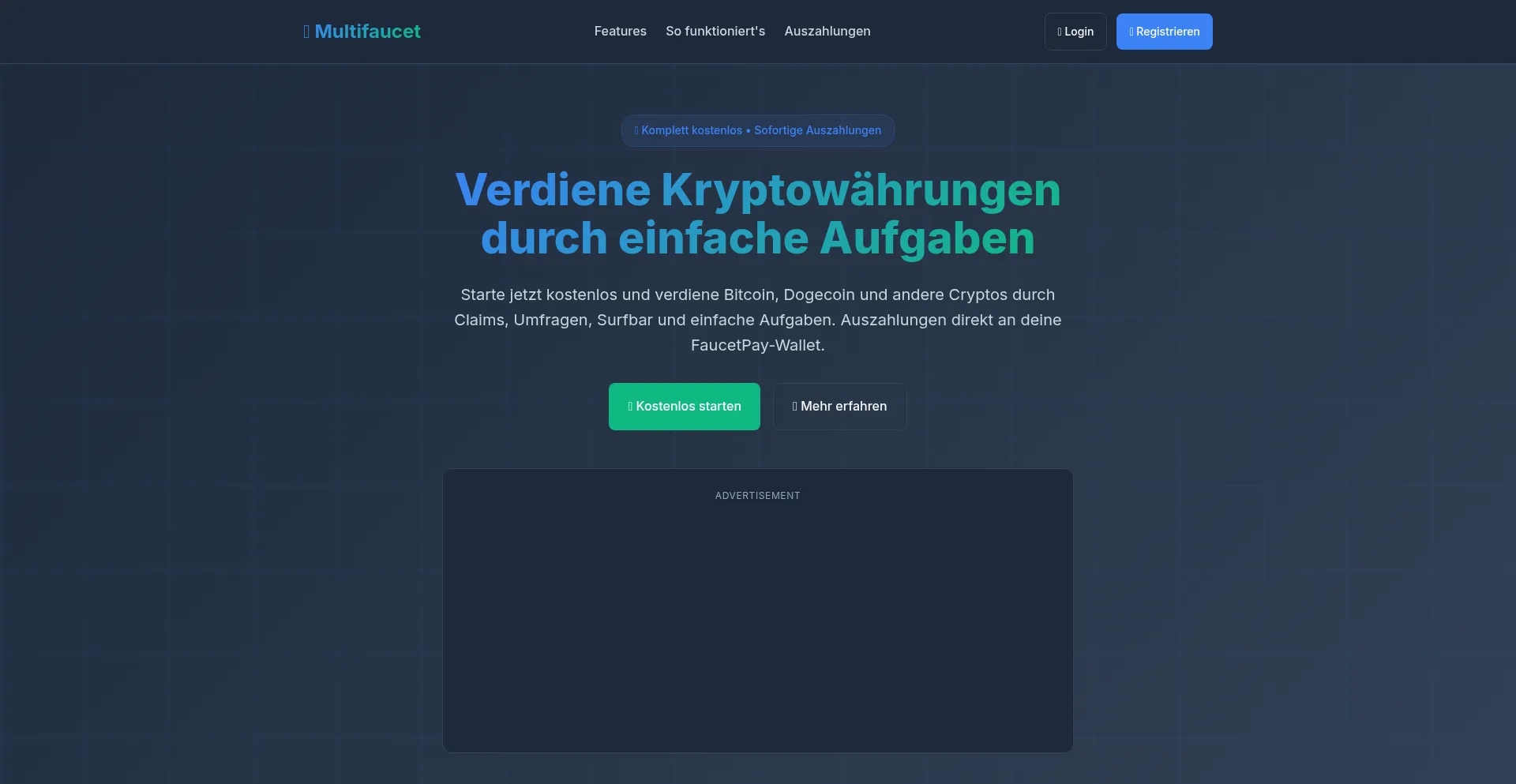 Multifaucet.eu Screenshot