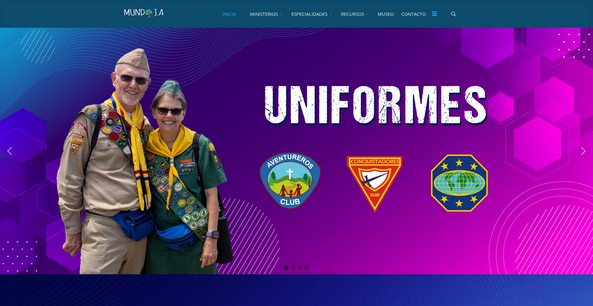 Website screenshot of Mundoja.org