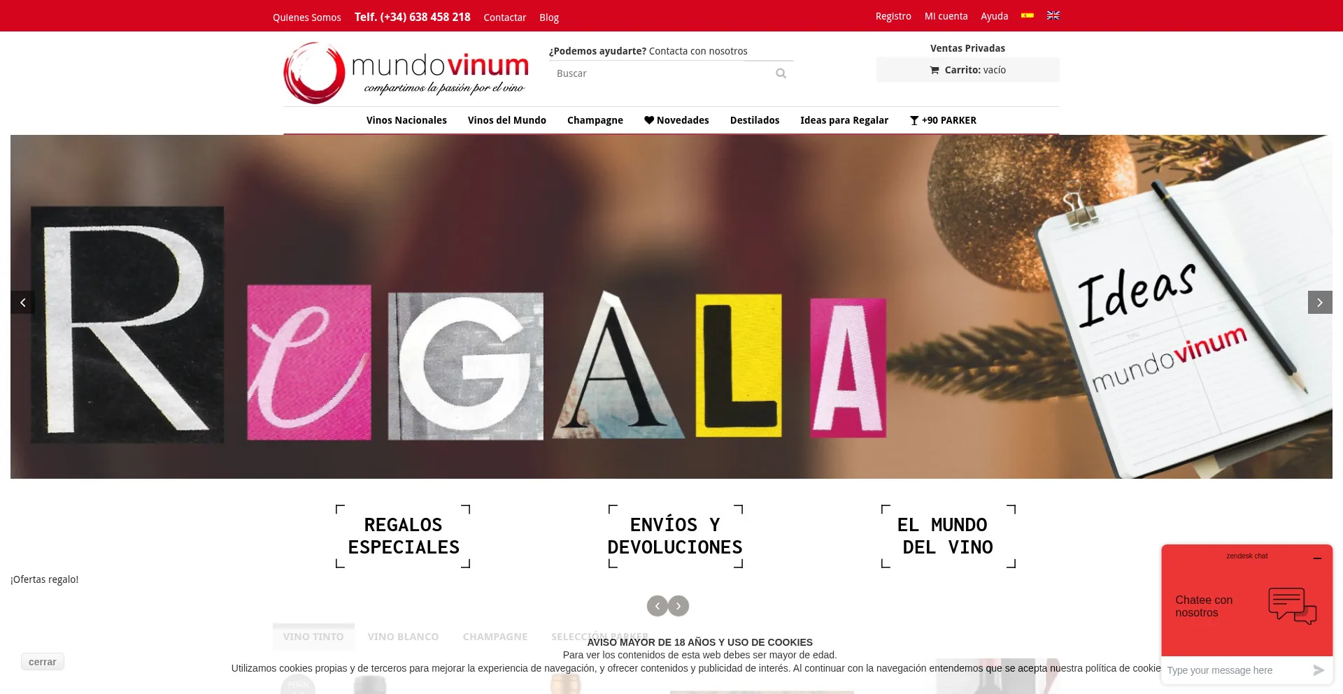 Mundovinum.com Screenshot