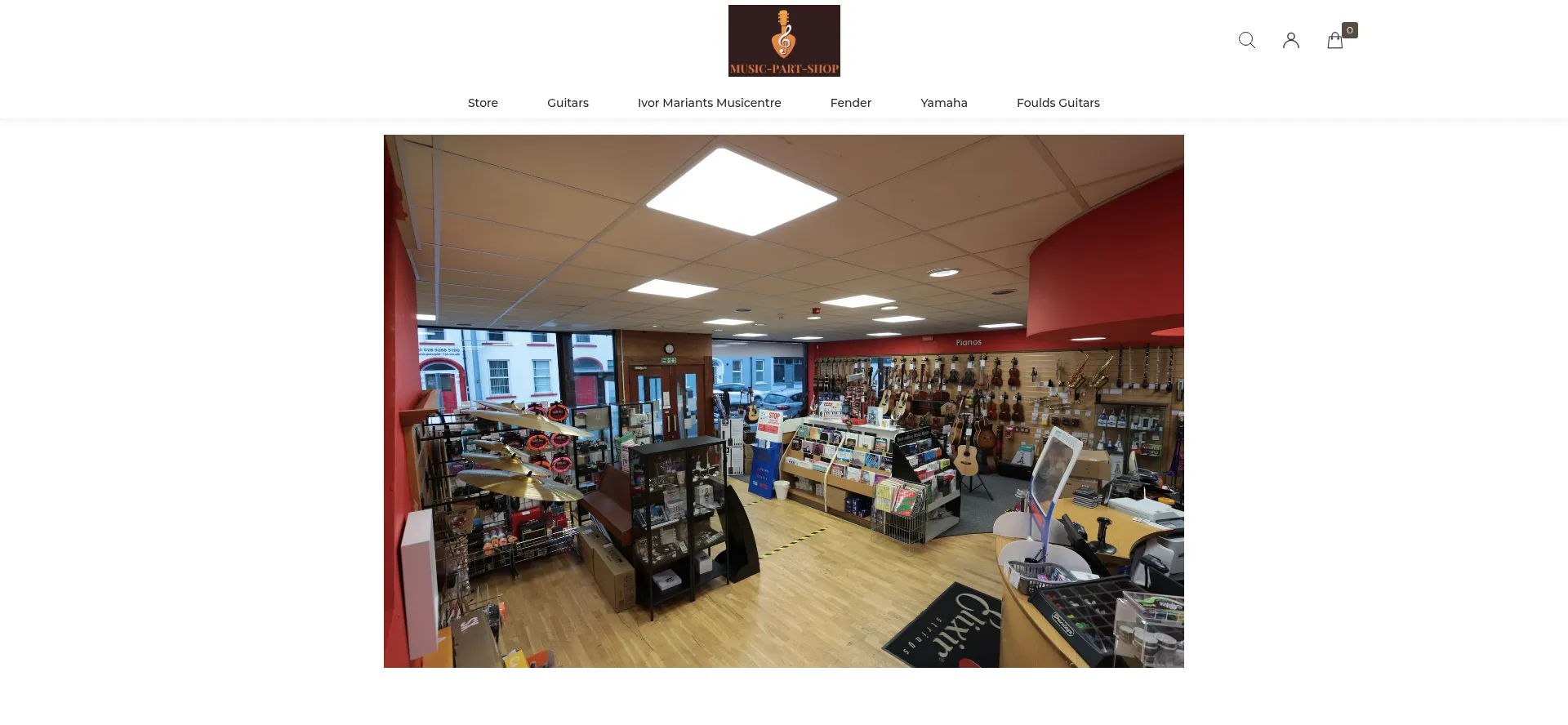 Website screenshot of Music-part-shop.com