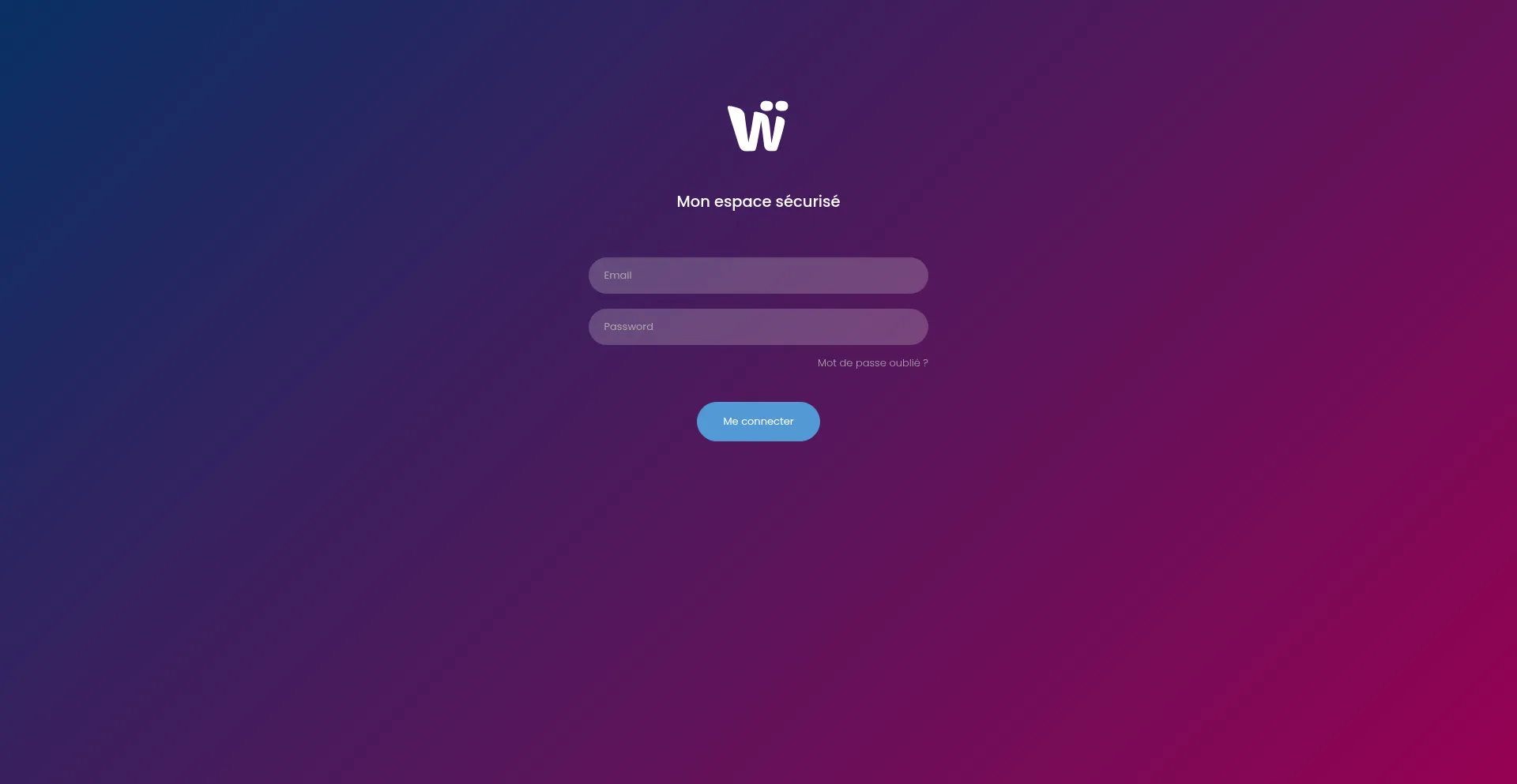 Website screenshot of My.wizio.fr