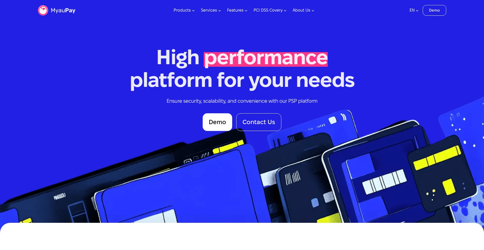 Website screenshot of Myaupay.com