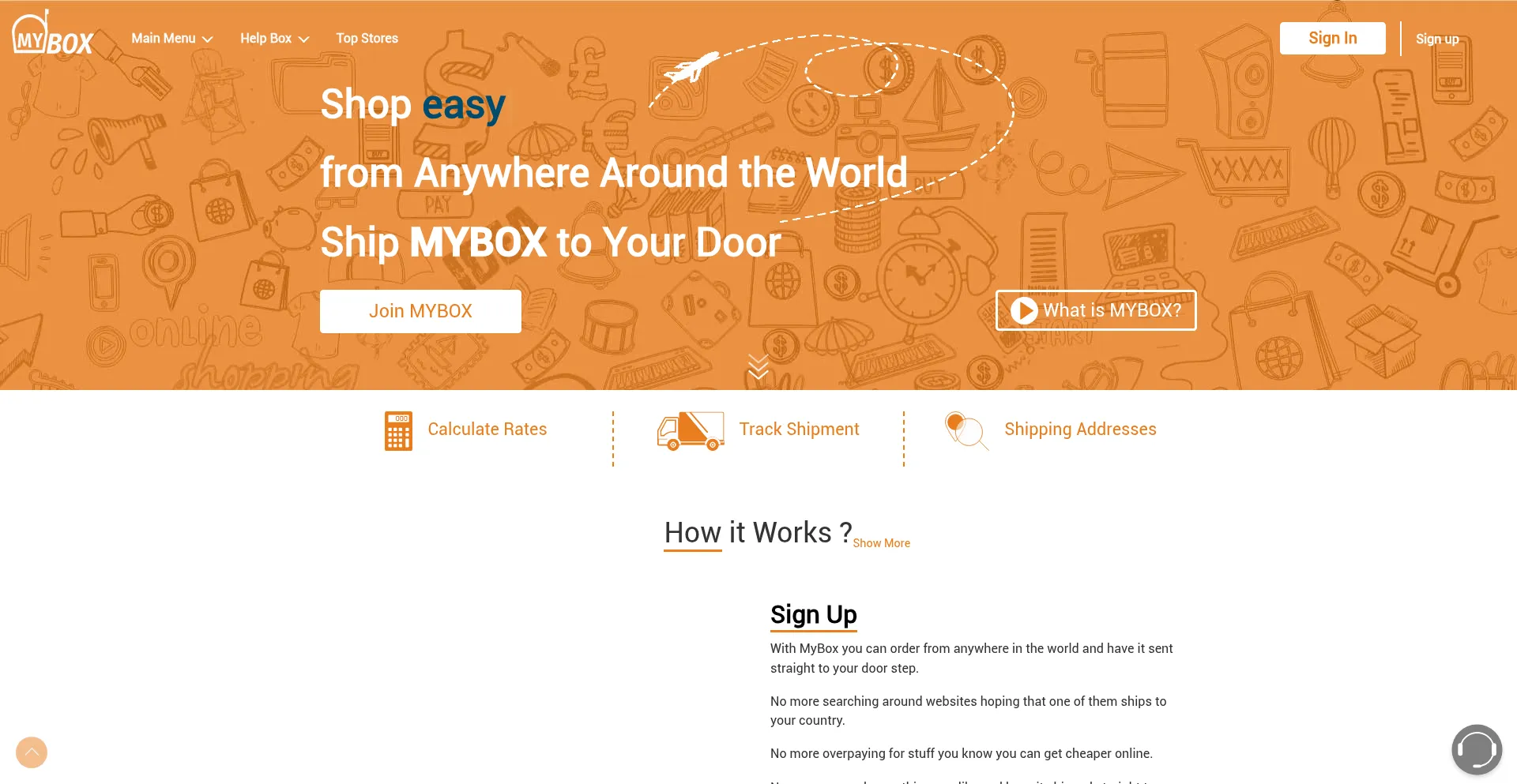 Mybox.postaplus.com Screenshot