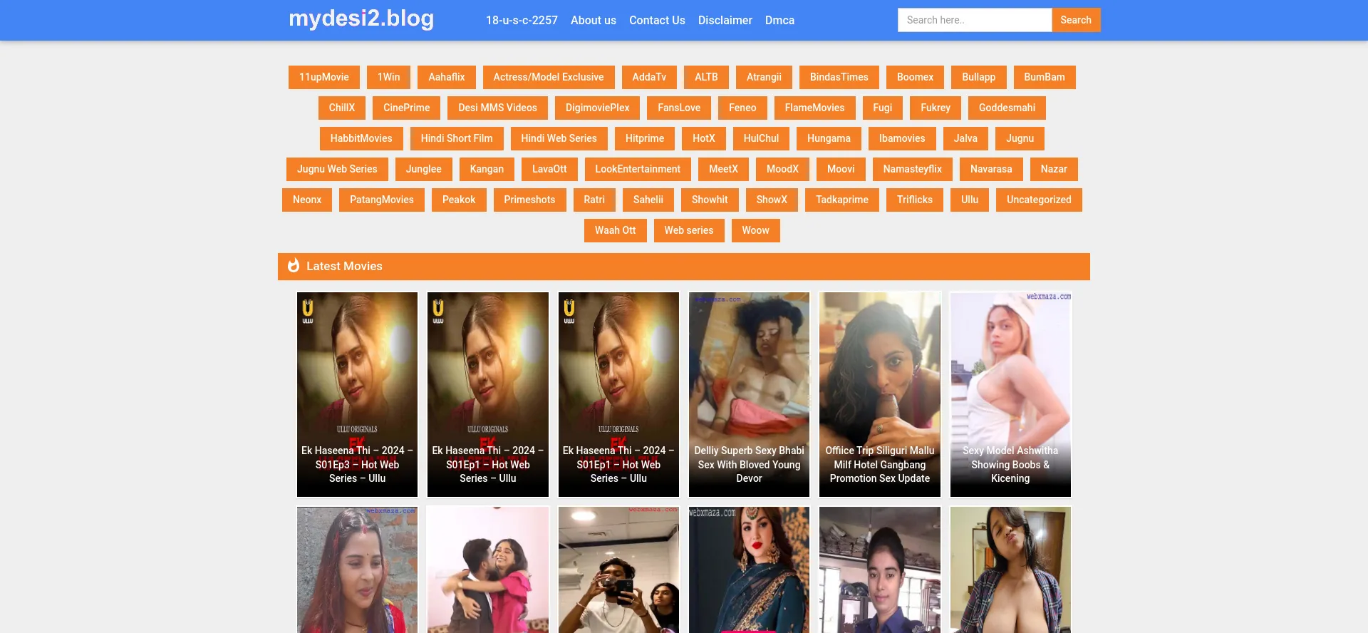 Website screenshot of Mydesi2.blog