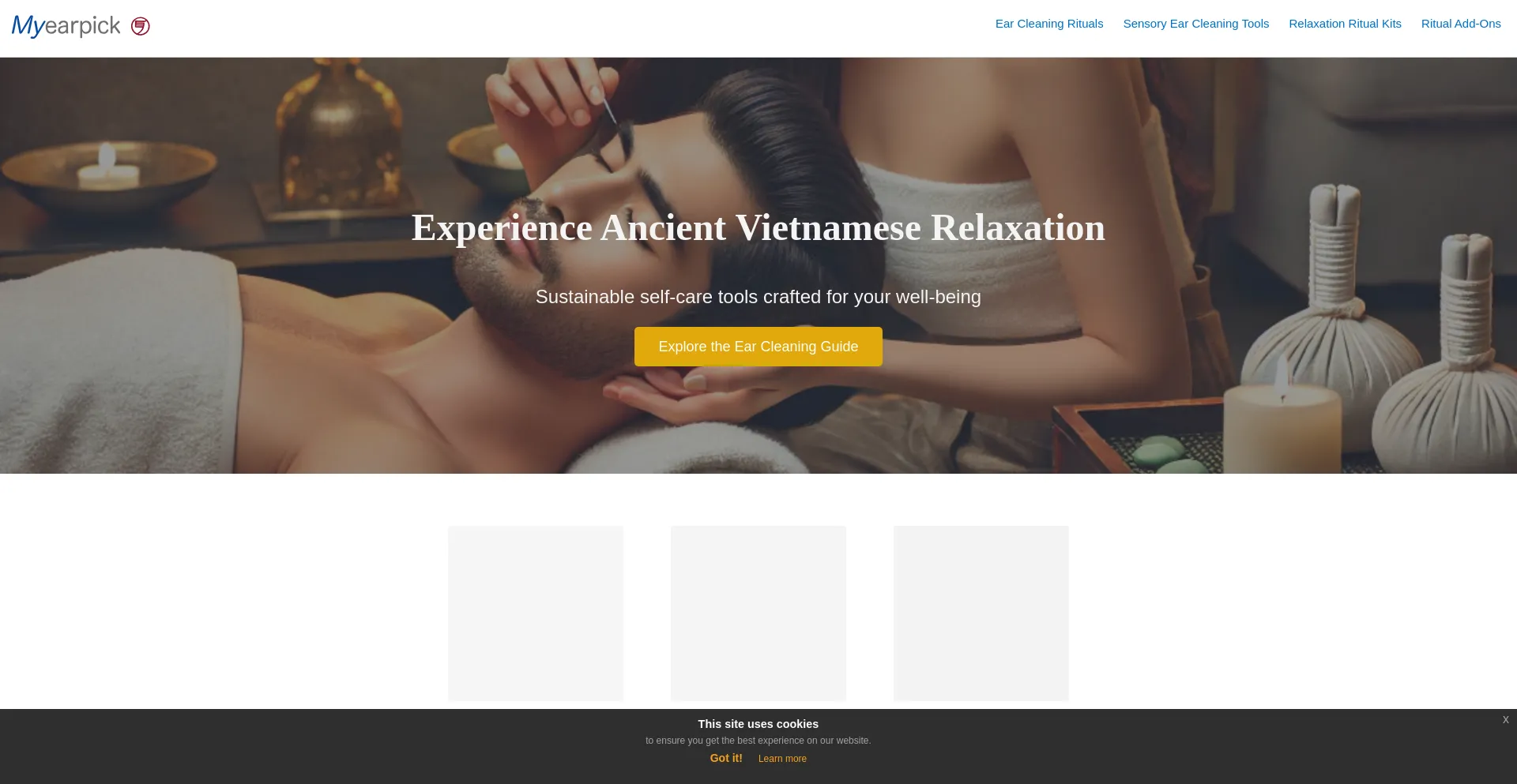Website screenshot of Myearpick.com