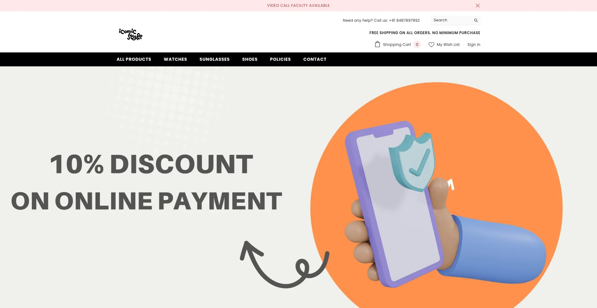 Website screenshot of Myiconicstyle.com
