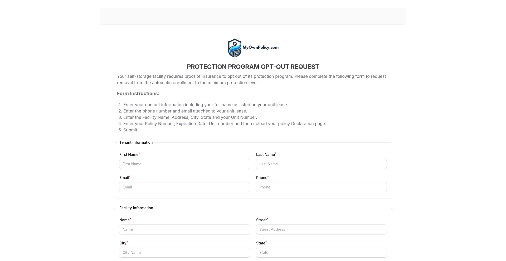 Myownpolicy.com