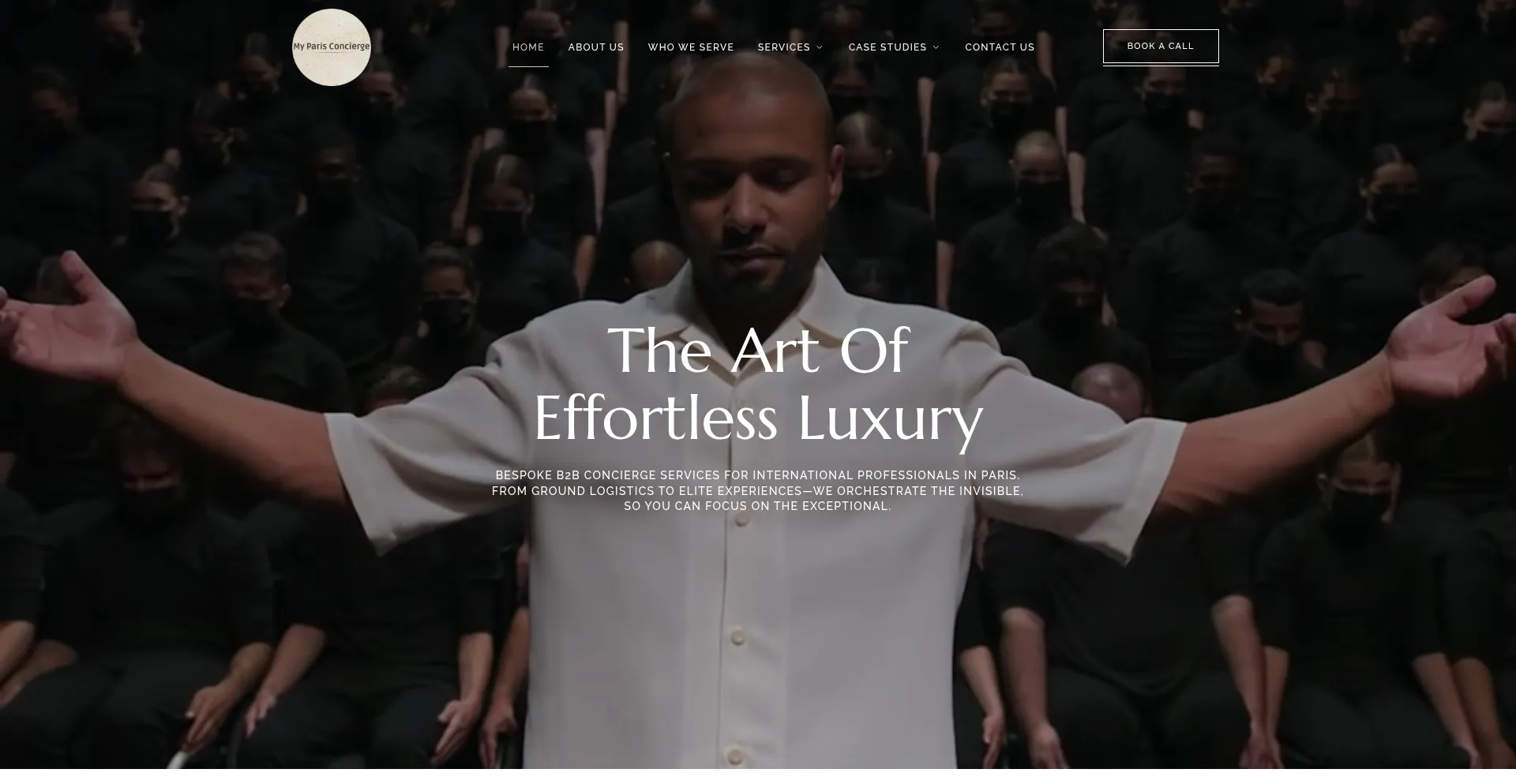 Website screenshot of Myparisconcierge.com
