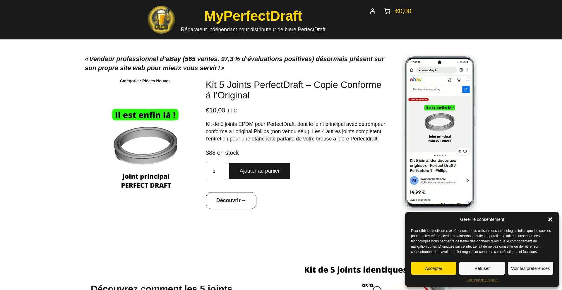 Website screenshot of Myperfectdraft.com