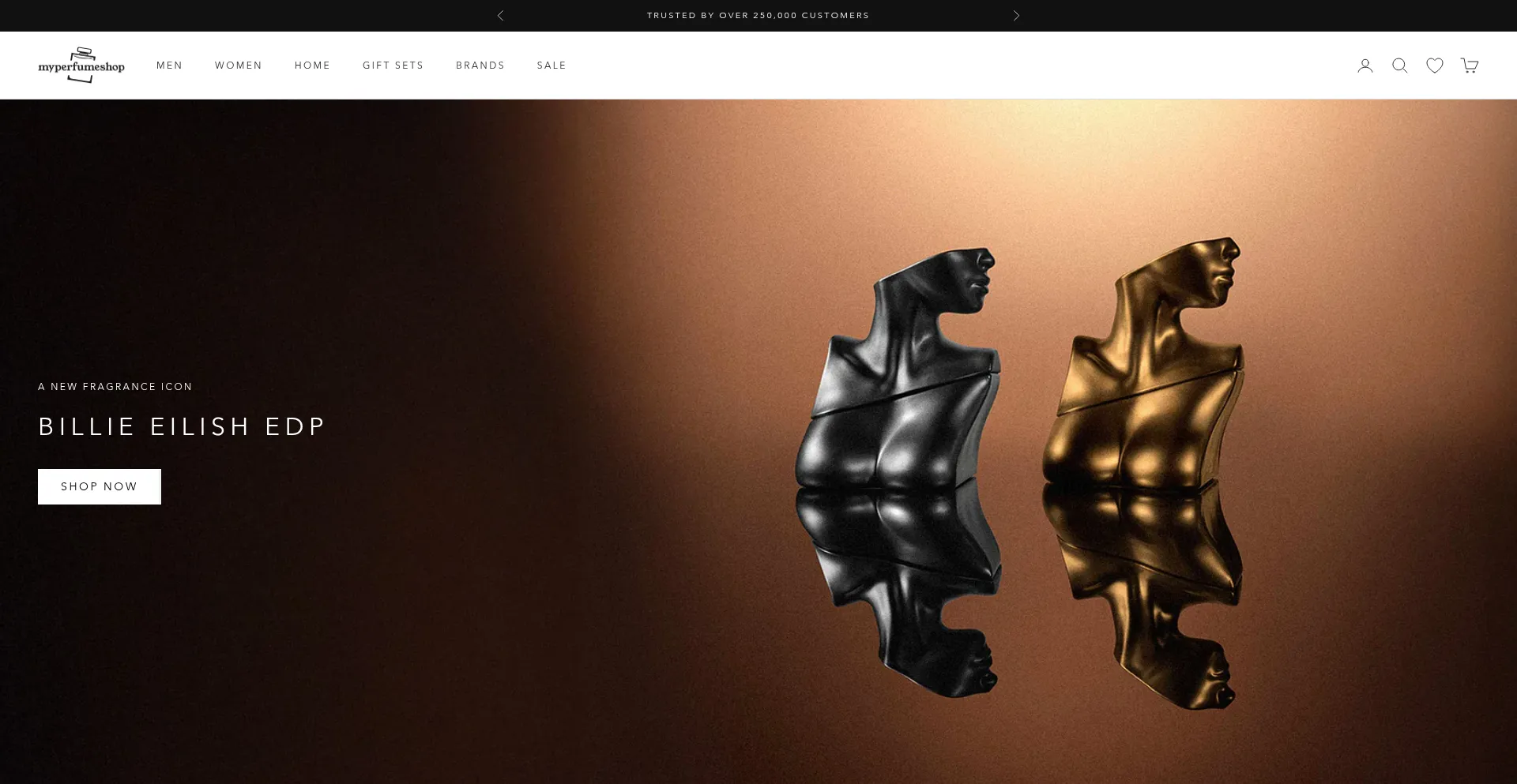 Website screenshot of Myperfumeshop.co.uk