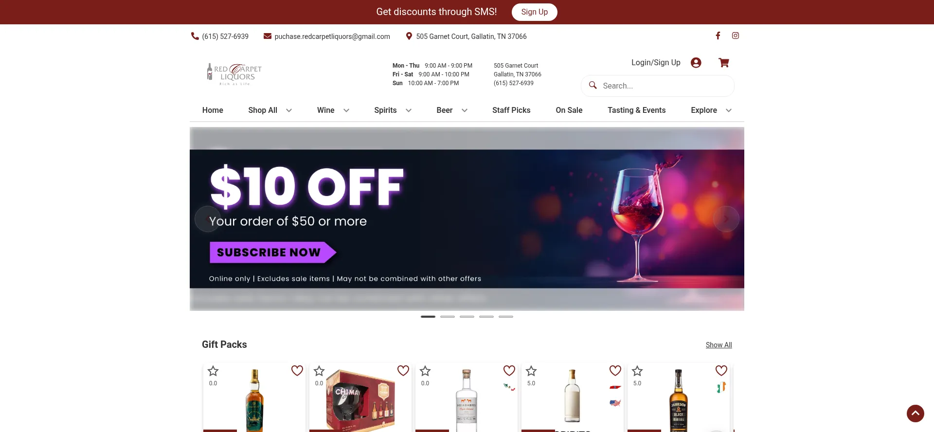 Myredcarpetliquors.com