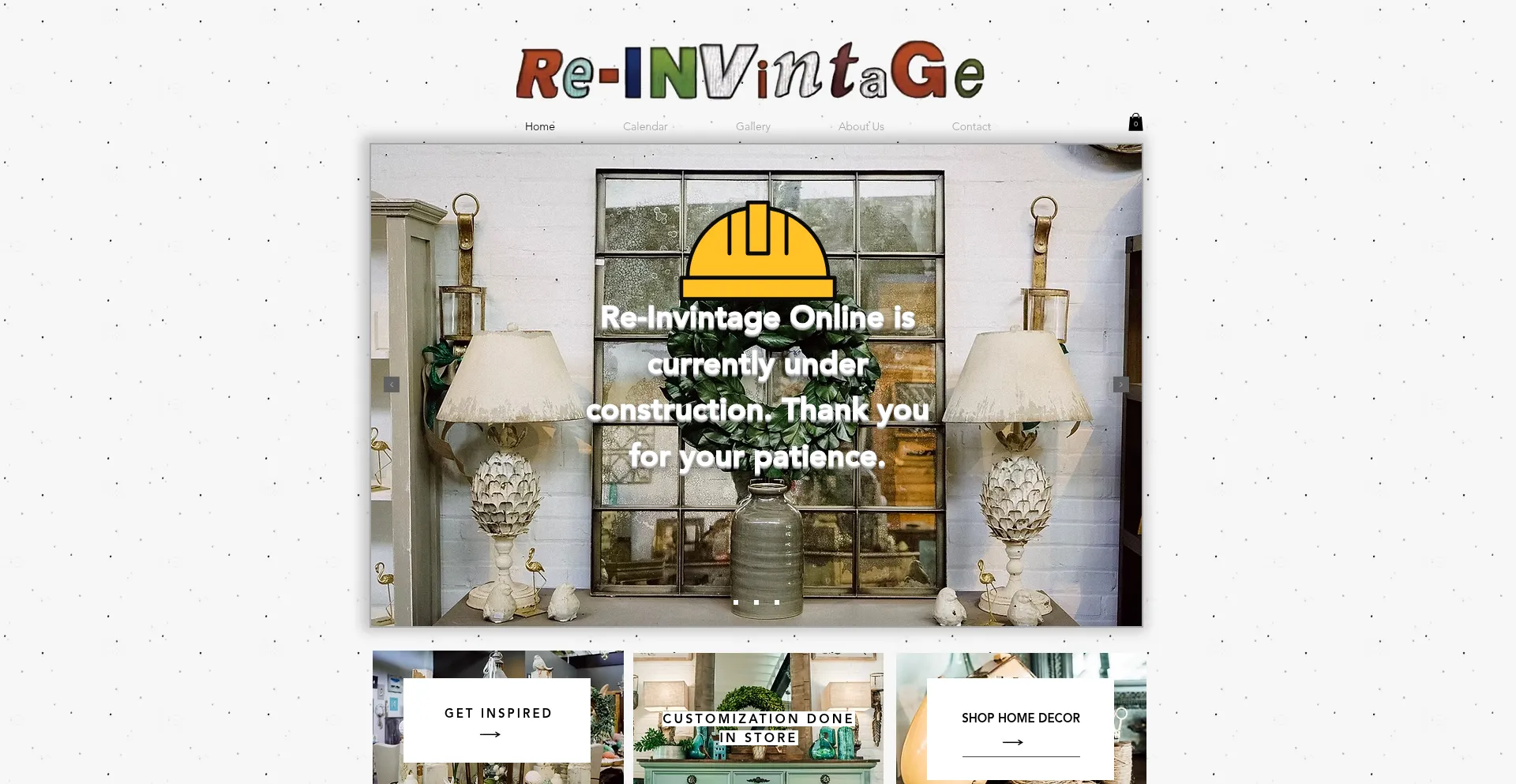 Website screenshot of Myreinvintage.com